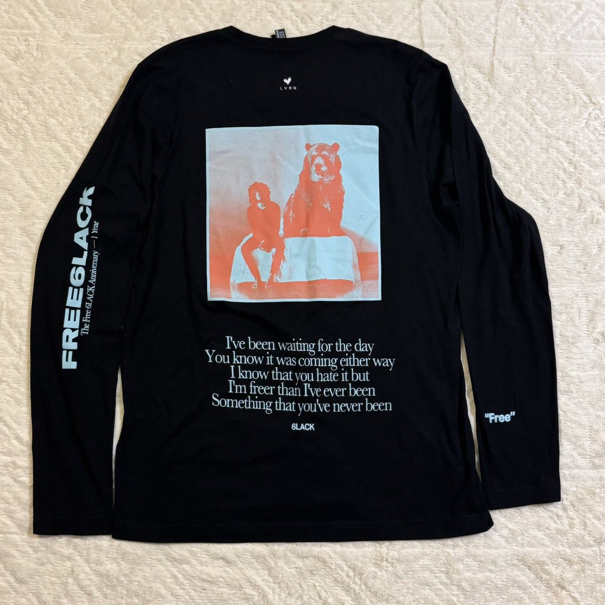 Band Tees × Rap Tees Free 6lack 1 Year Anniversary Long Sleeve Shirt Size US L / EU 52-54 / 3 - 2 Thumbnail