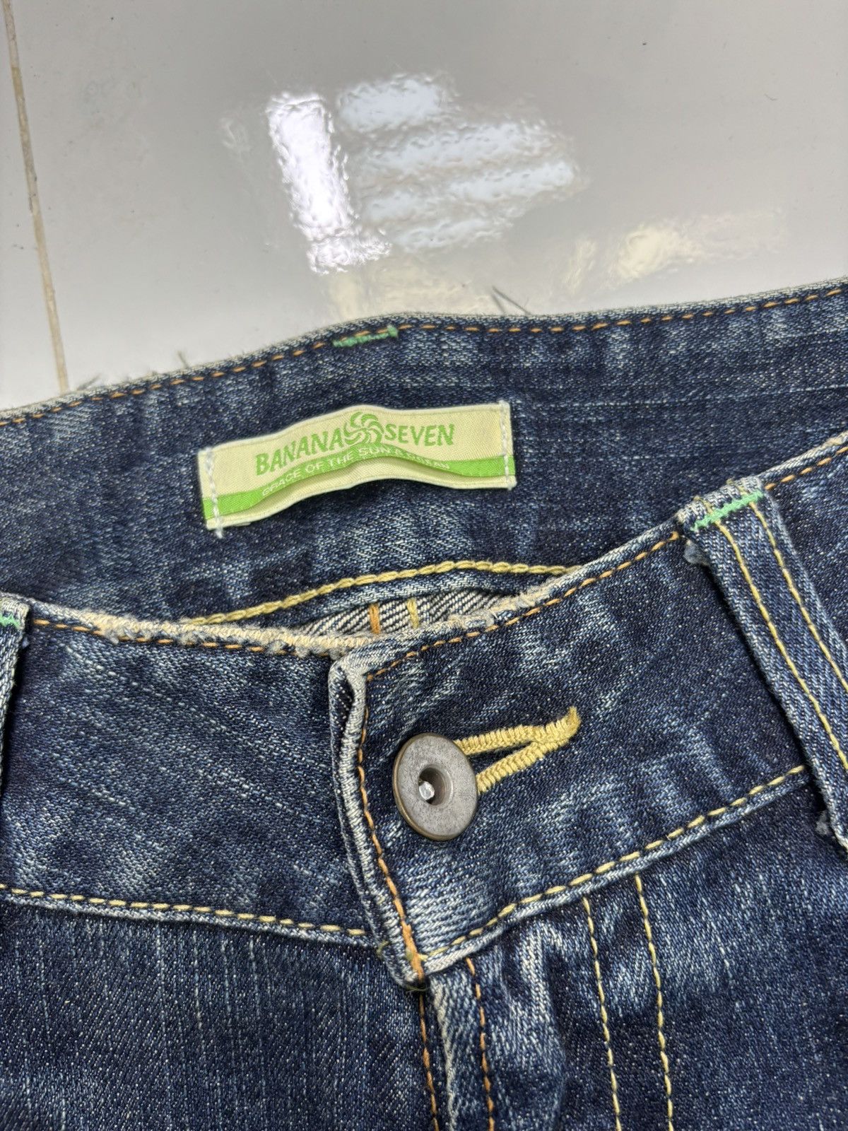 If Six Was Nine Banana Seven 🇯🇵 Bootcut Flared Denim Jeans Size 30" / US 8 / IT 44 - 9 Thumbnail