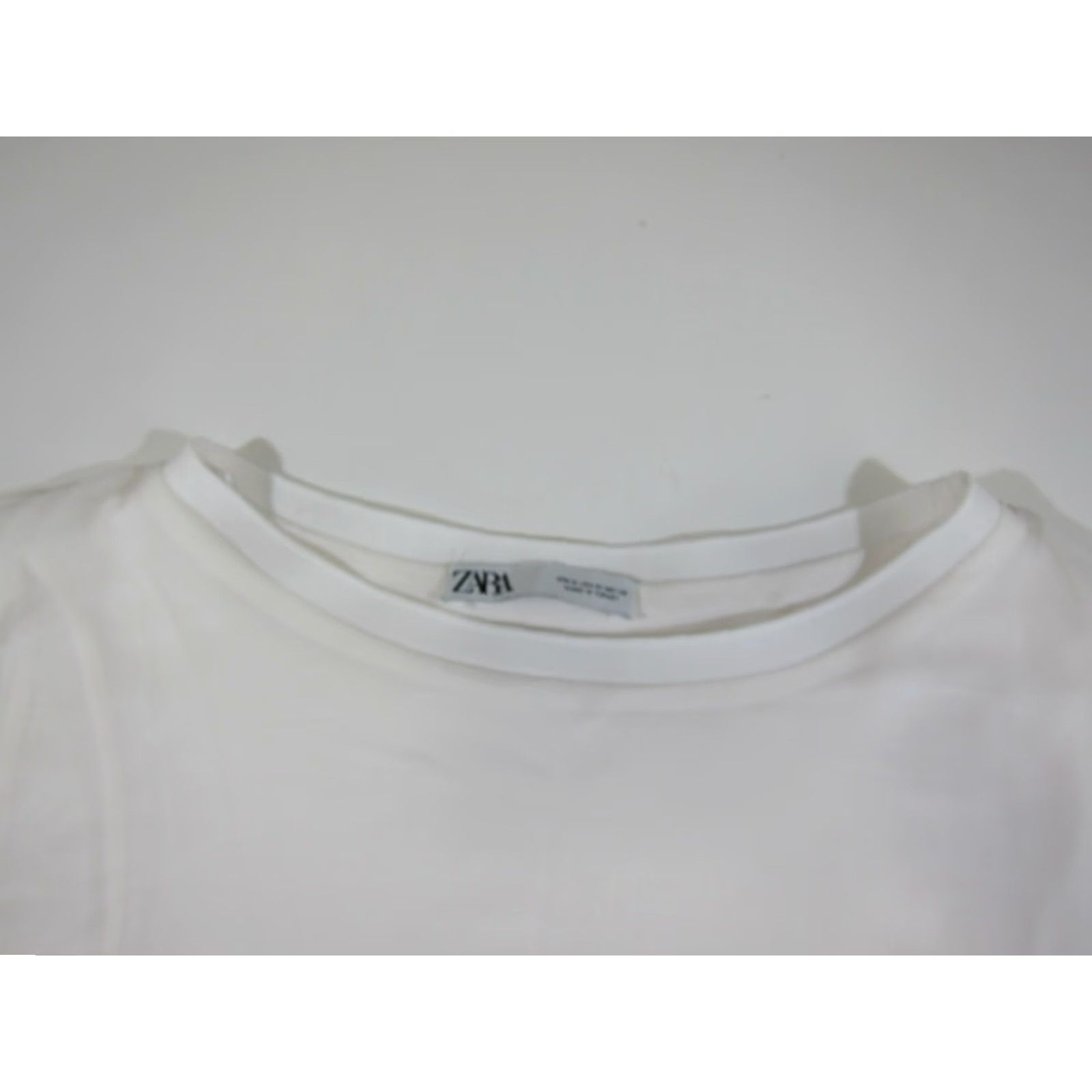 Zara Zara Ivory Rayon Sheer Lined High Neck Flare Sleeve Shirt Blouse Women Medium Size M / US 6-8 / IT 42-44 - 4 Thumbnail
