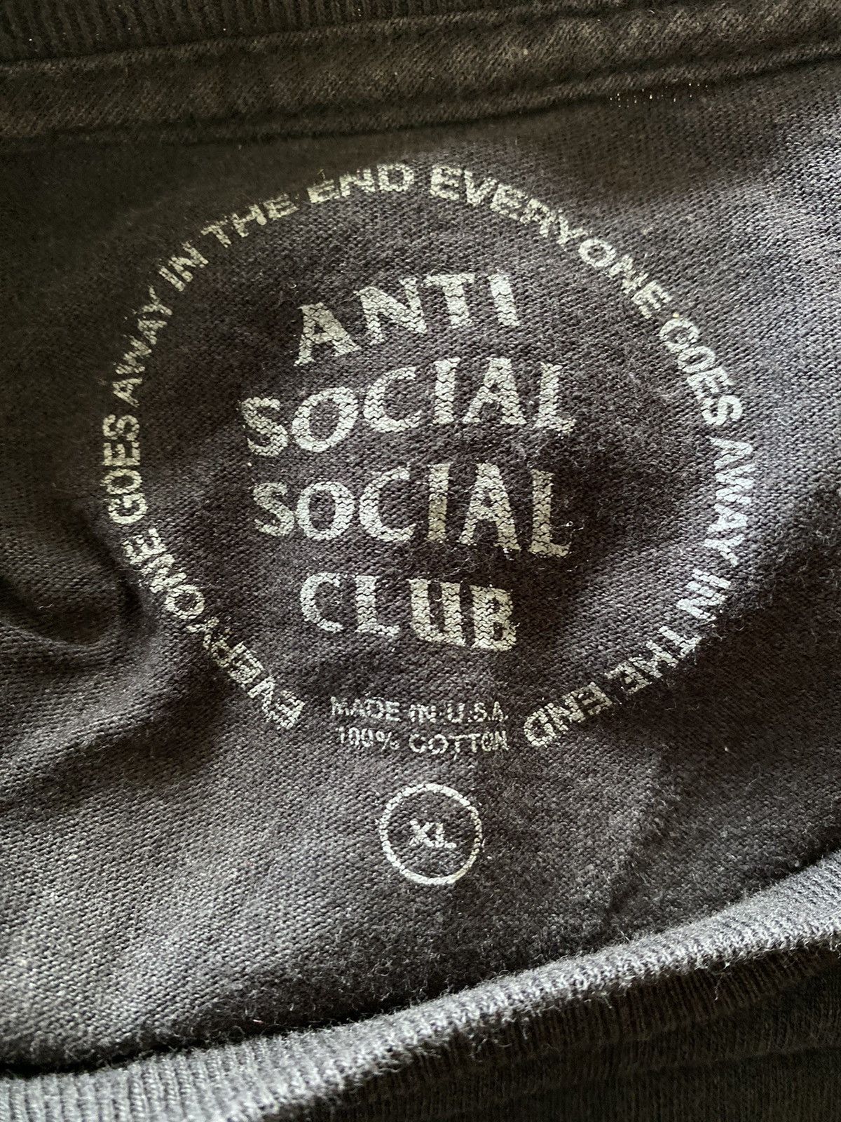Anti Social Social Club Rare Anti Sosial Sosial Club Tee Size US XL / EU 56 / 4 - 3 Thumbnail