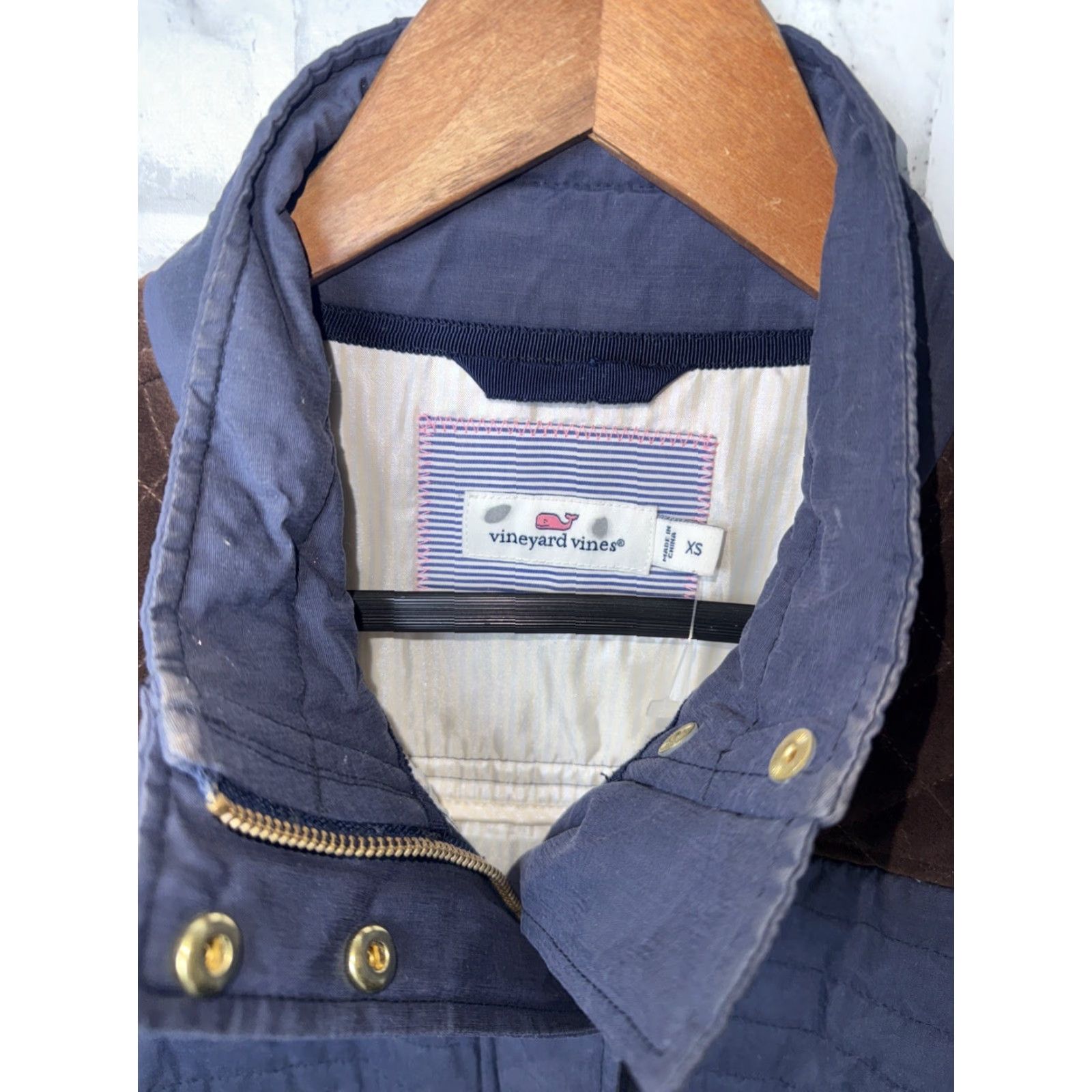 Vineyard Vines Vineyard Vines Quilted Vest Women XS Navy Blue Size XS / US 0-2 / IT 36-38 - 3 Thumbnail