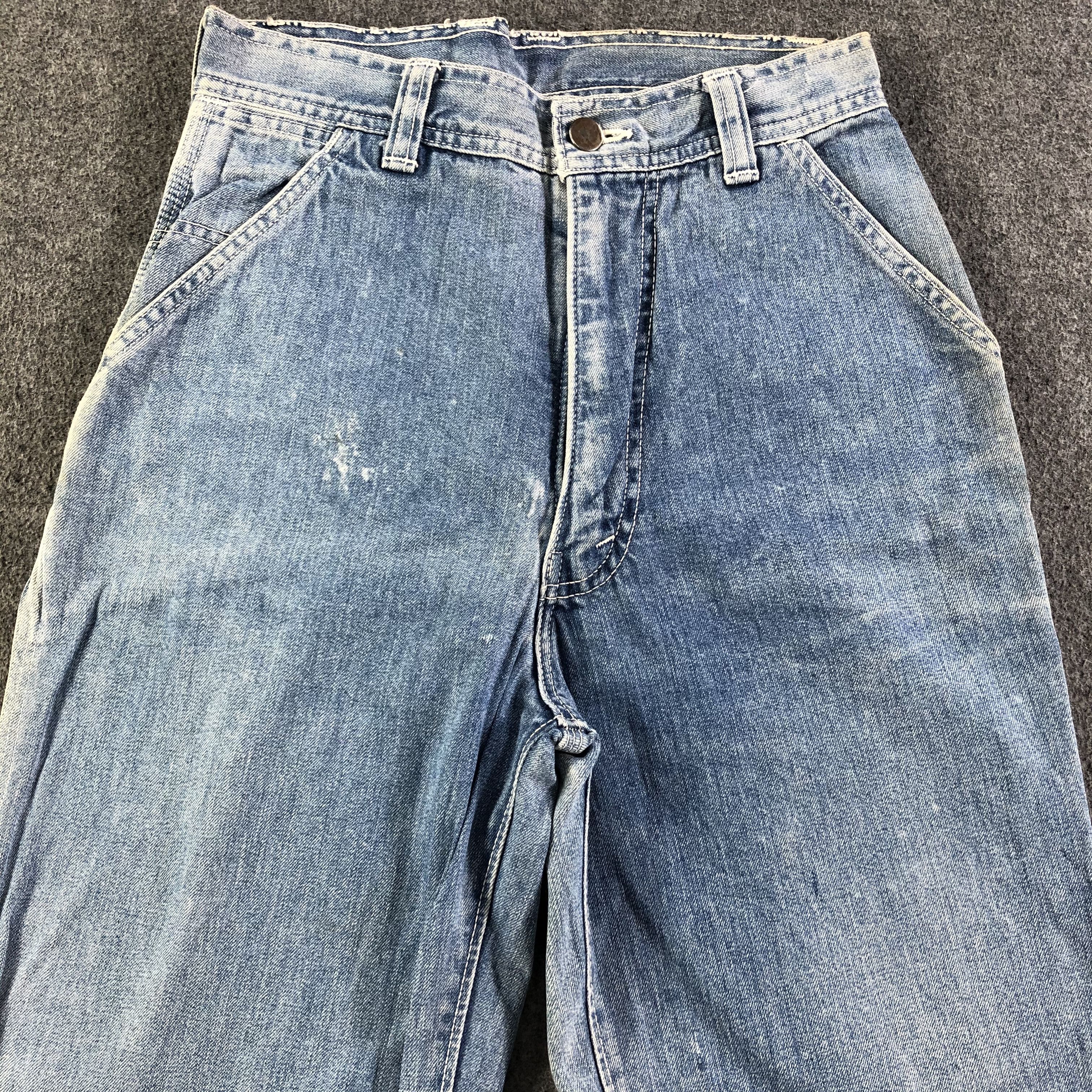 Japanese Brand Vintage Bobson Carpenter Jeans Medium Wash Denim -J2740 Size US 26 / EU 42 - 3 Thumbnail
