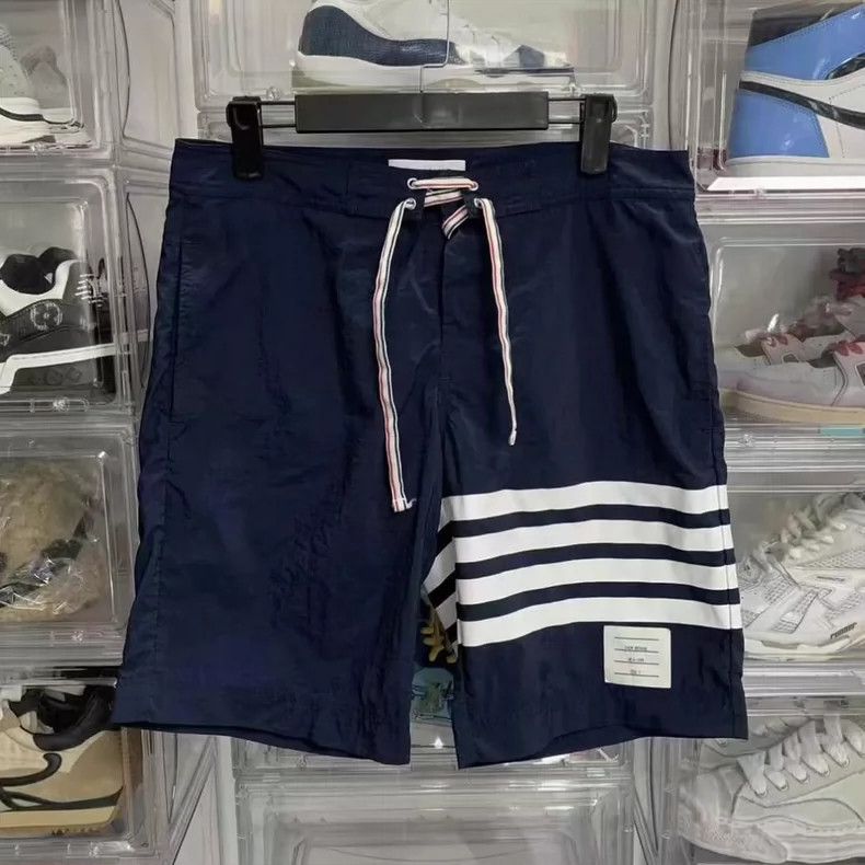 Thom Browne Thom Browne Size 2 Four-bar waterproof shorts 2506-Nextarr Size US 29 - 1 Thumbnail