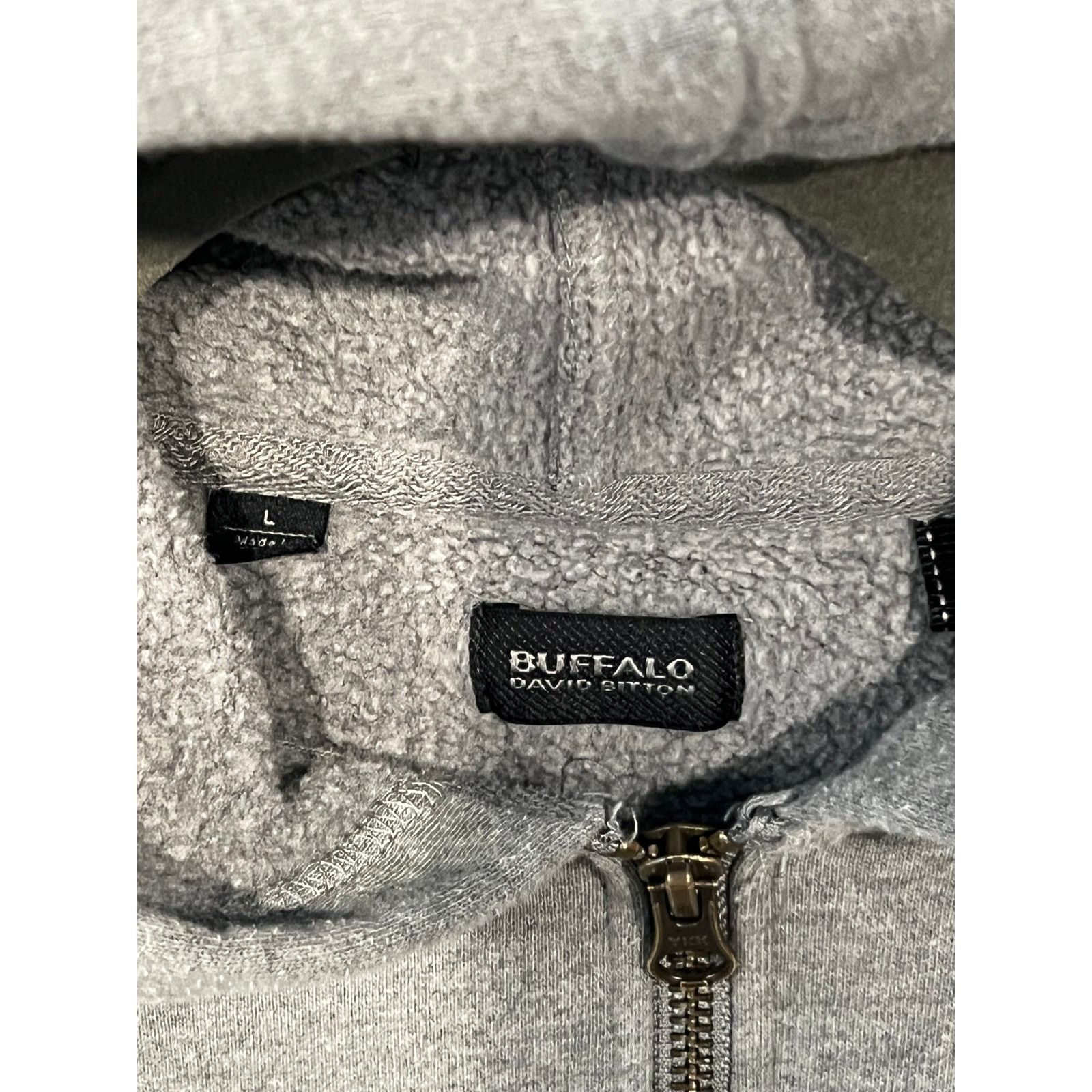 Buffalo David Bitton Buffalo David Bittonl Gray Full Zip Hoodie Mens L Size US L / EU 52-54 / 3 - 3 Thumbnail