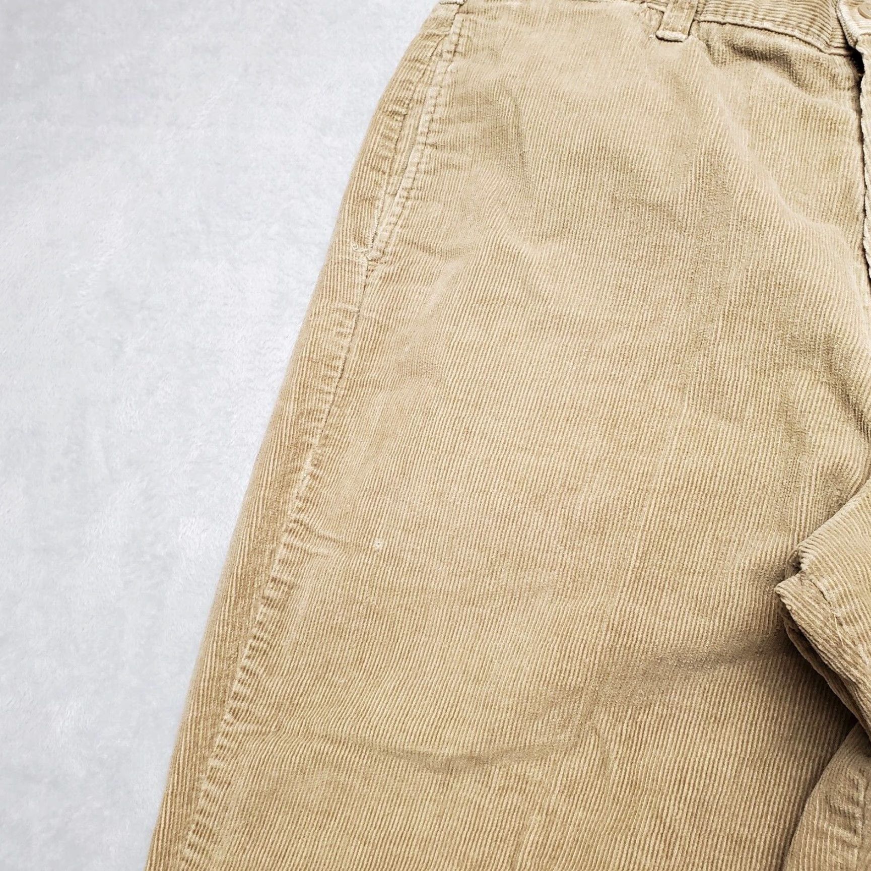 Vintage VINTAGE Roundtree Yorke Pants Mens 36 Regular Brown Corduroy Loose Fit Chino Zip Front Pockets Straight Front Men Size US 36 / EU 52 - 5 Thumbnail