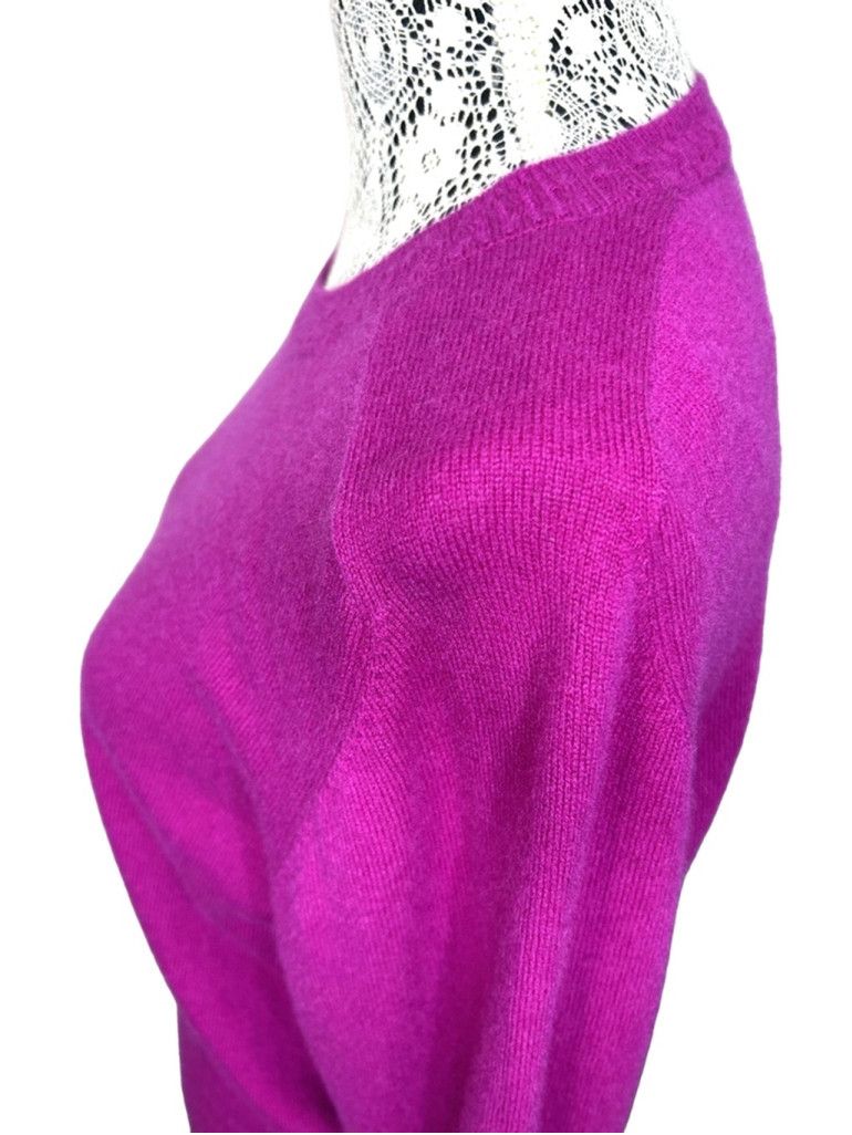 Other 100% cashmere Martha Stewart fuschia magenta sweater size s Size S / US 4 / IT 40 - 6 Thumbnail