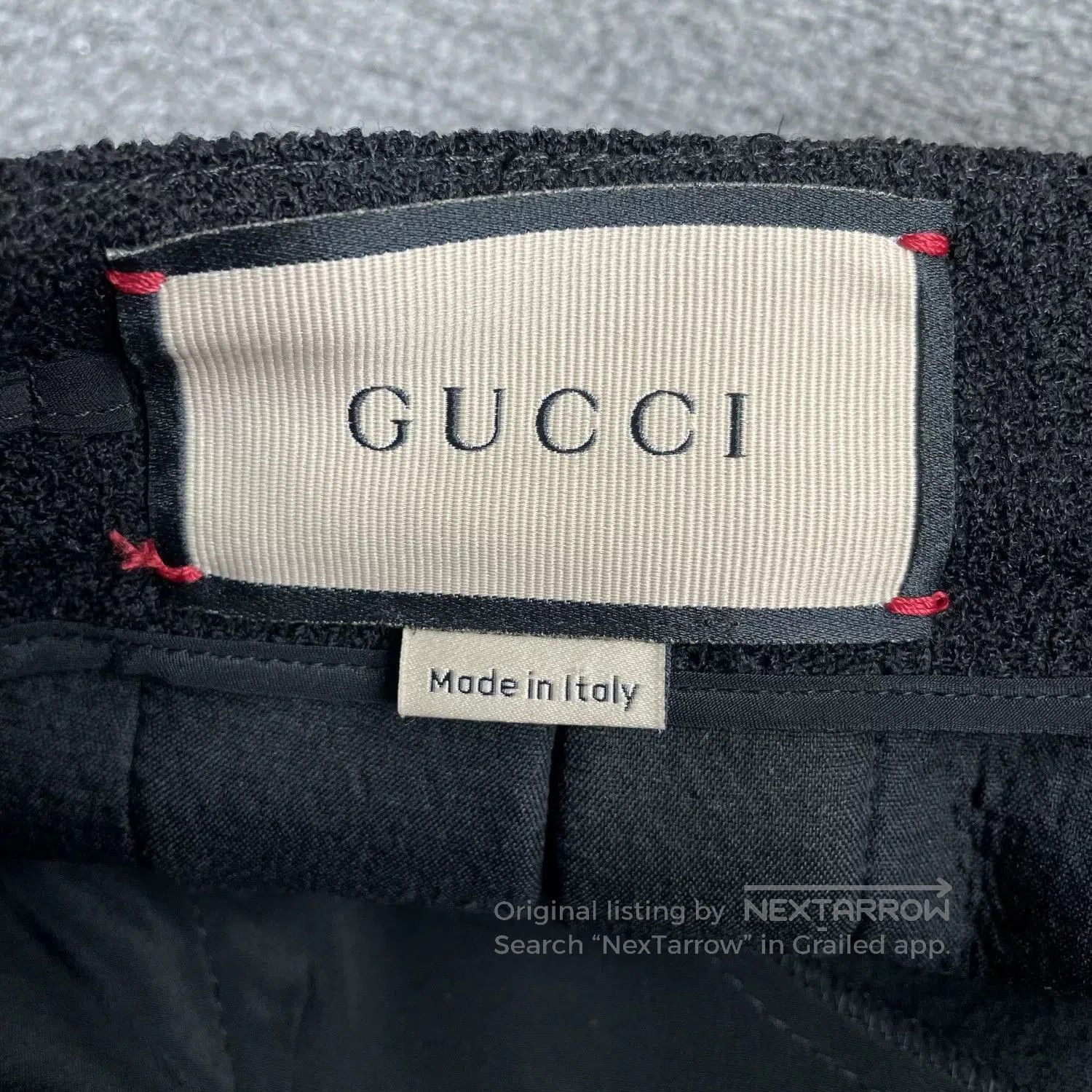 Gucci gucci black pleated casual trousers for women. Size 35" - 6 Thumbnail
