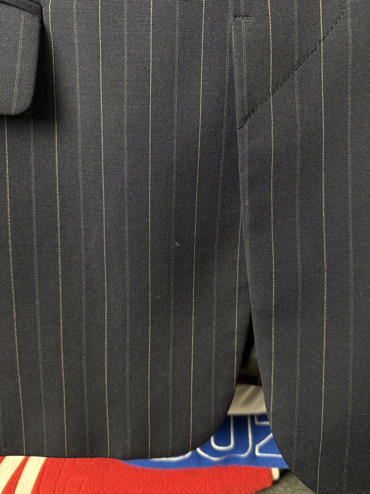 Dolce & Gabbana Dolce & Gabbana Luxury Suit Striped Size 48R - 7 Thumbnail