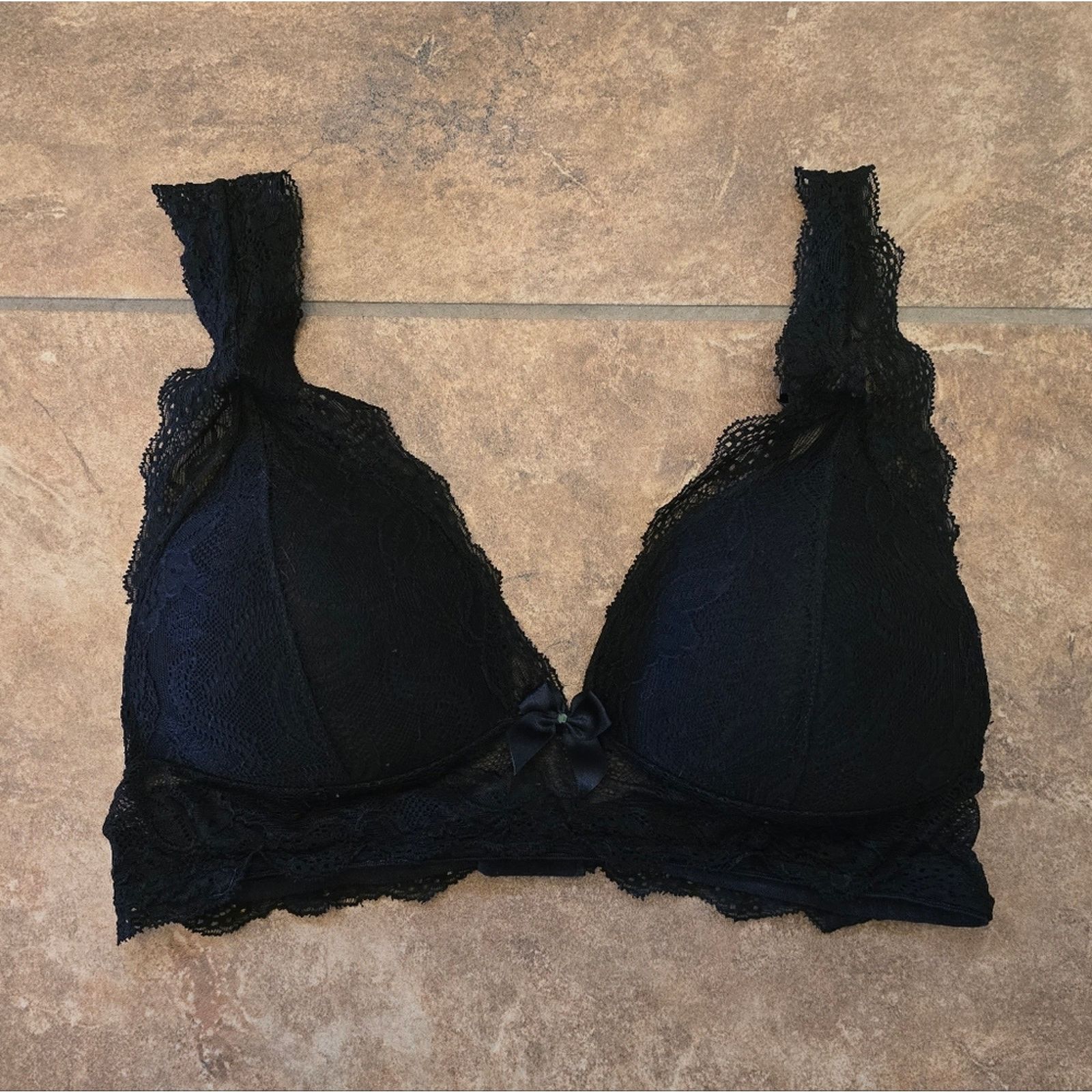 Other Black Lace Detailed Seductive Bralette Size ONE SIZE - 1 Thumbnail