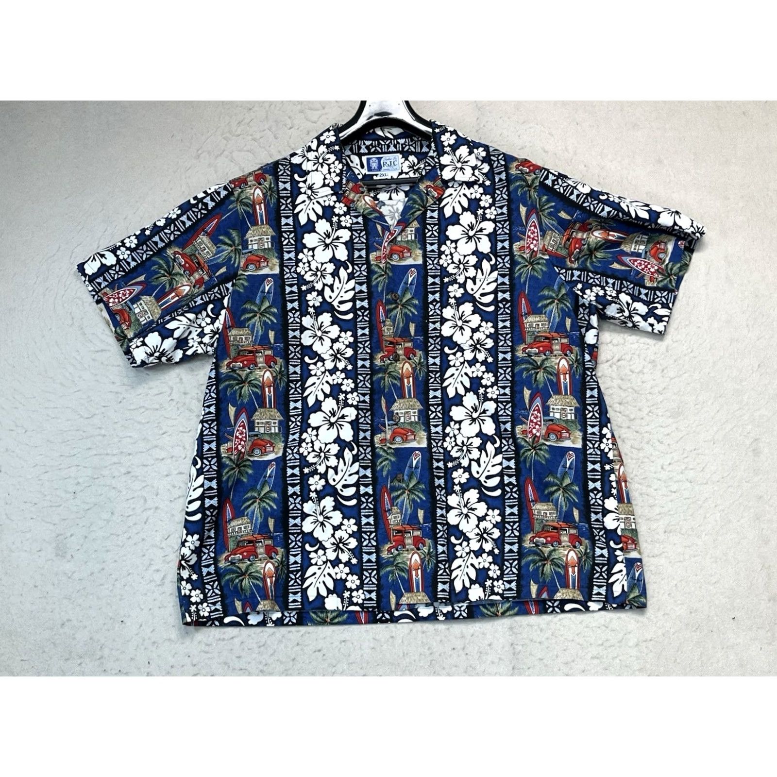 Vintage VINTAGE RJC Shirt Mens 2XL Adult Hawaiian Surfboards Truck Blue Made USA Shirt Size US XXL / EU 58 / 5 - 2 Thumbnail