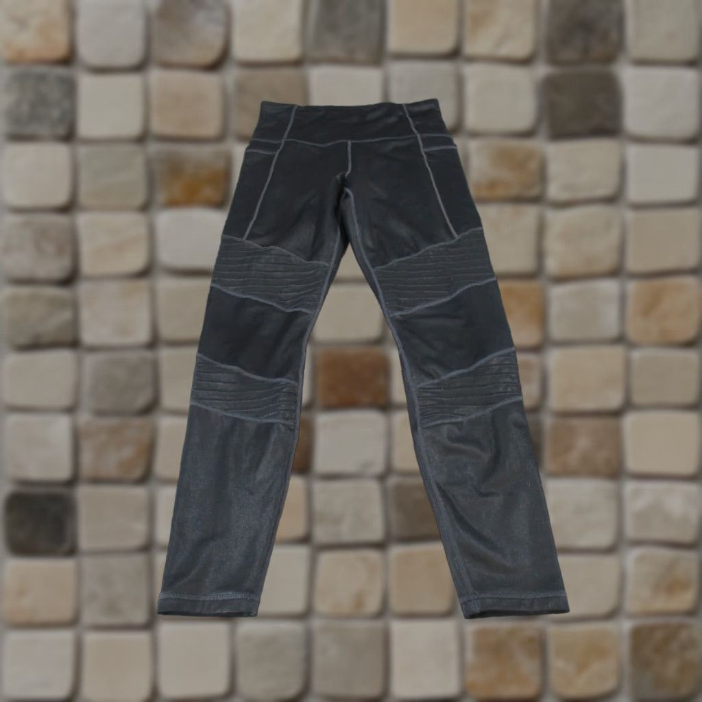 Athleta Athleta Leggings Women Small Black Inclination Moto Yoga Ankle Athleisure Womens Size 28" / US 6 / IT 42 - 1 Thumbnail