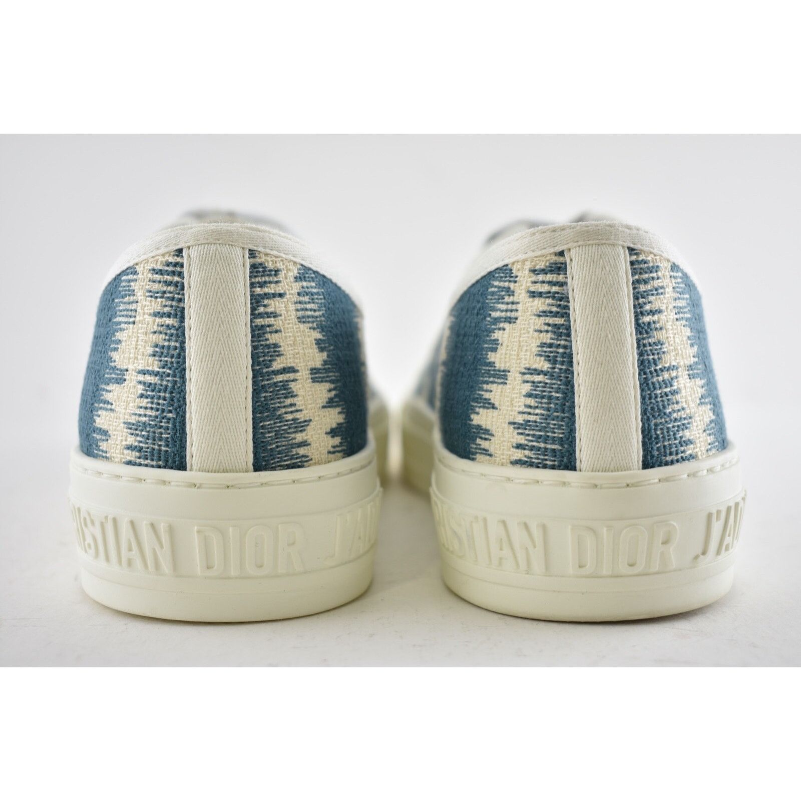 Dior Dior Walk'N'Dior Blue White D Stripes Low Top Sneaker 39 Size US 9 / IT 39 - 9 Thumbnail