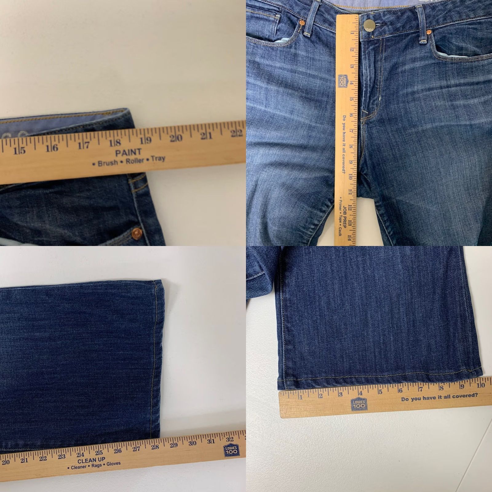Gap Gap 1969 Sexy Boot Jeans Womens 33/16r Blue Medium Tint Stretch 5-Pocket Denim Bootcut 1969 Womens Jeans Regular Size 16 Size 38" / US 16 / IT 52 - 8 Thumbnail
