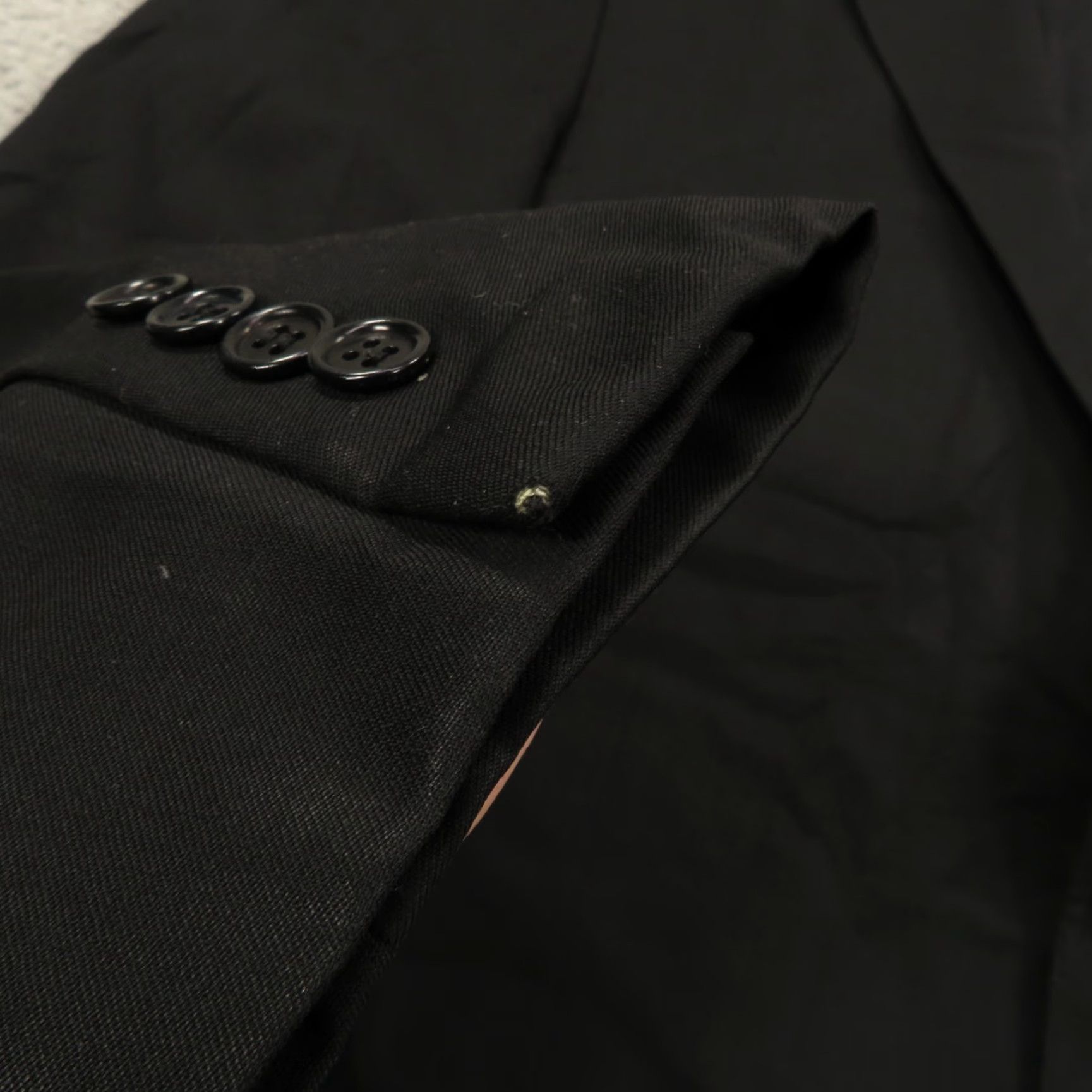 Canali Canali 1934 Blazer Wool Black 2 Button Formal Jacket Italian Made Double-Vented Notch Lapel Men 44L Regular Blazer/Coat Size 44R - 4 Thumbnail