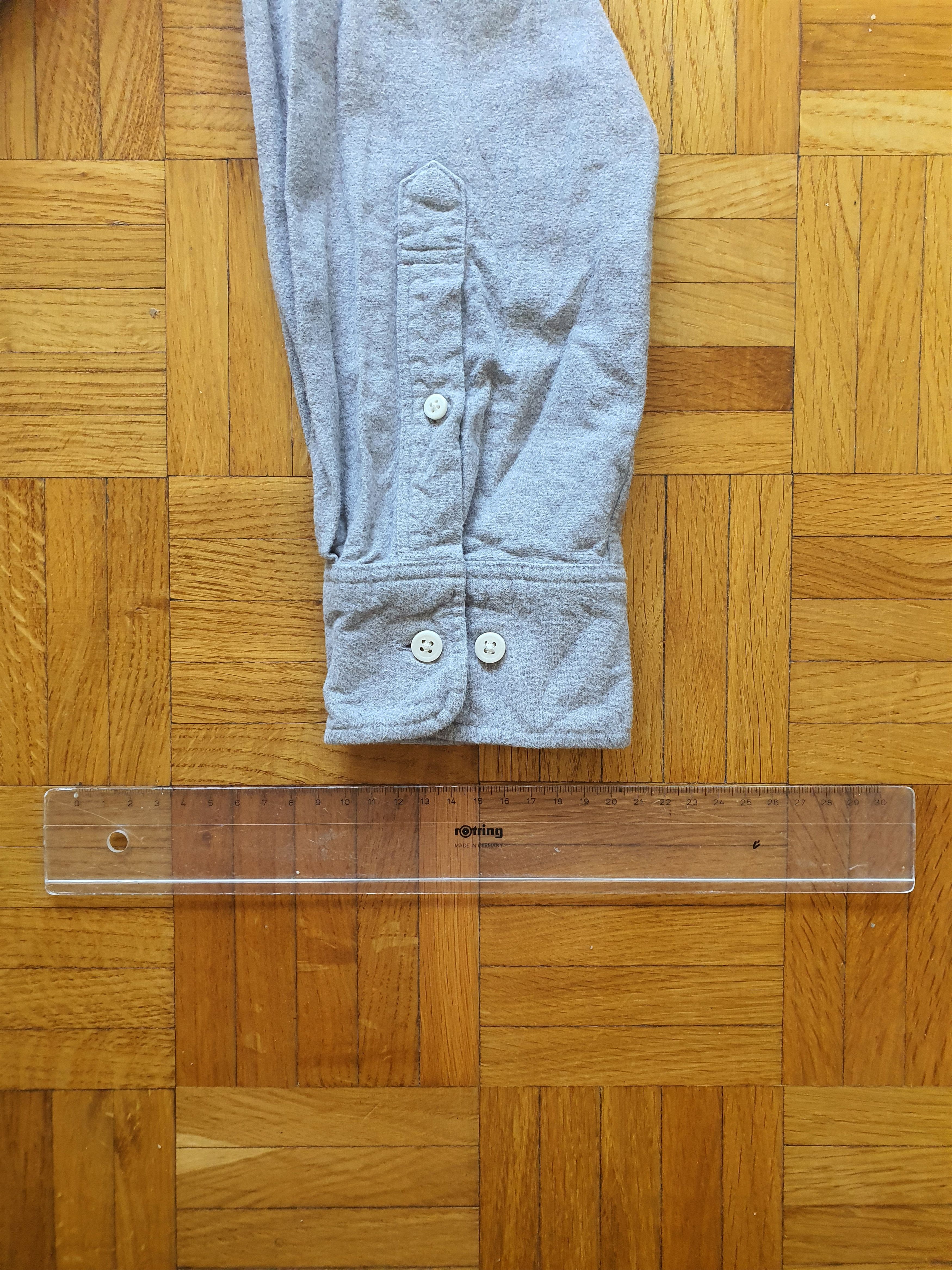 Muji Casual Flannel Button Down Shirt - Gray Size US L / EU 52-54 / 3 - 5 Thumbnail