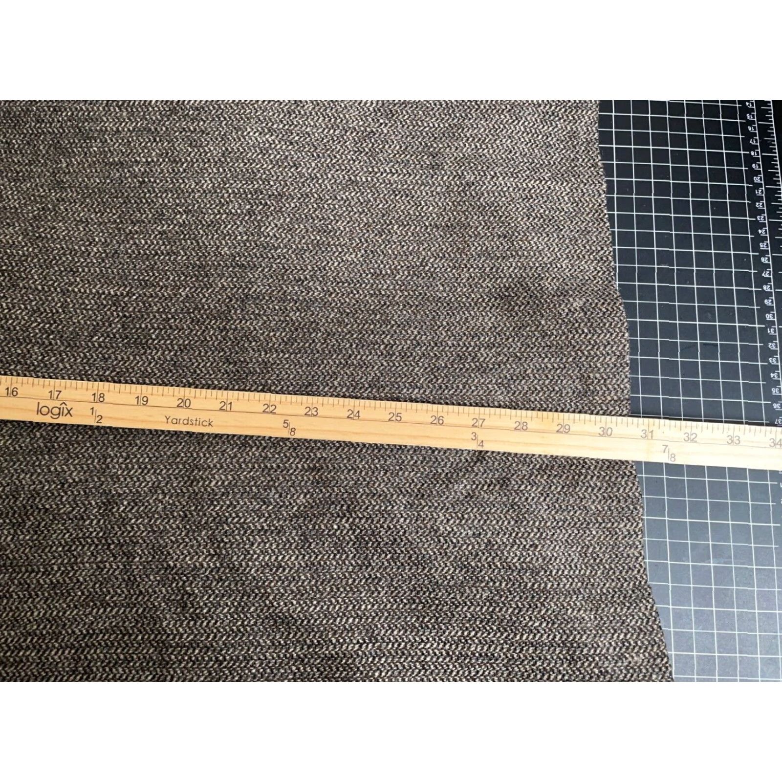 Stafford VINTAGE Stafford Blazer Wool 2 Piece Herringbone Brown Elbow Patches Mens 42 Regular Brown Mens Blazer 42 Regular Vintage Preppy USA Size 42R - 7 Thumbnail