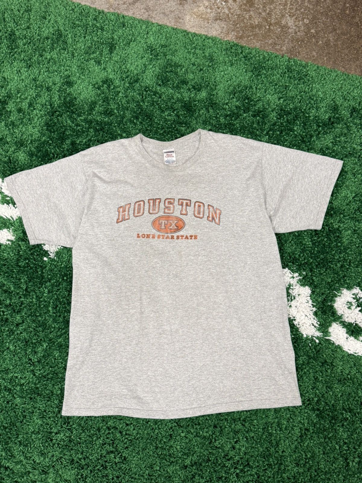 Vintage Vintage Houston Lone Star State Grey Jerzees Tee XL Size US XL / EU 56 / 4 - 1 Thumbnail