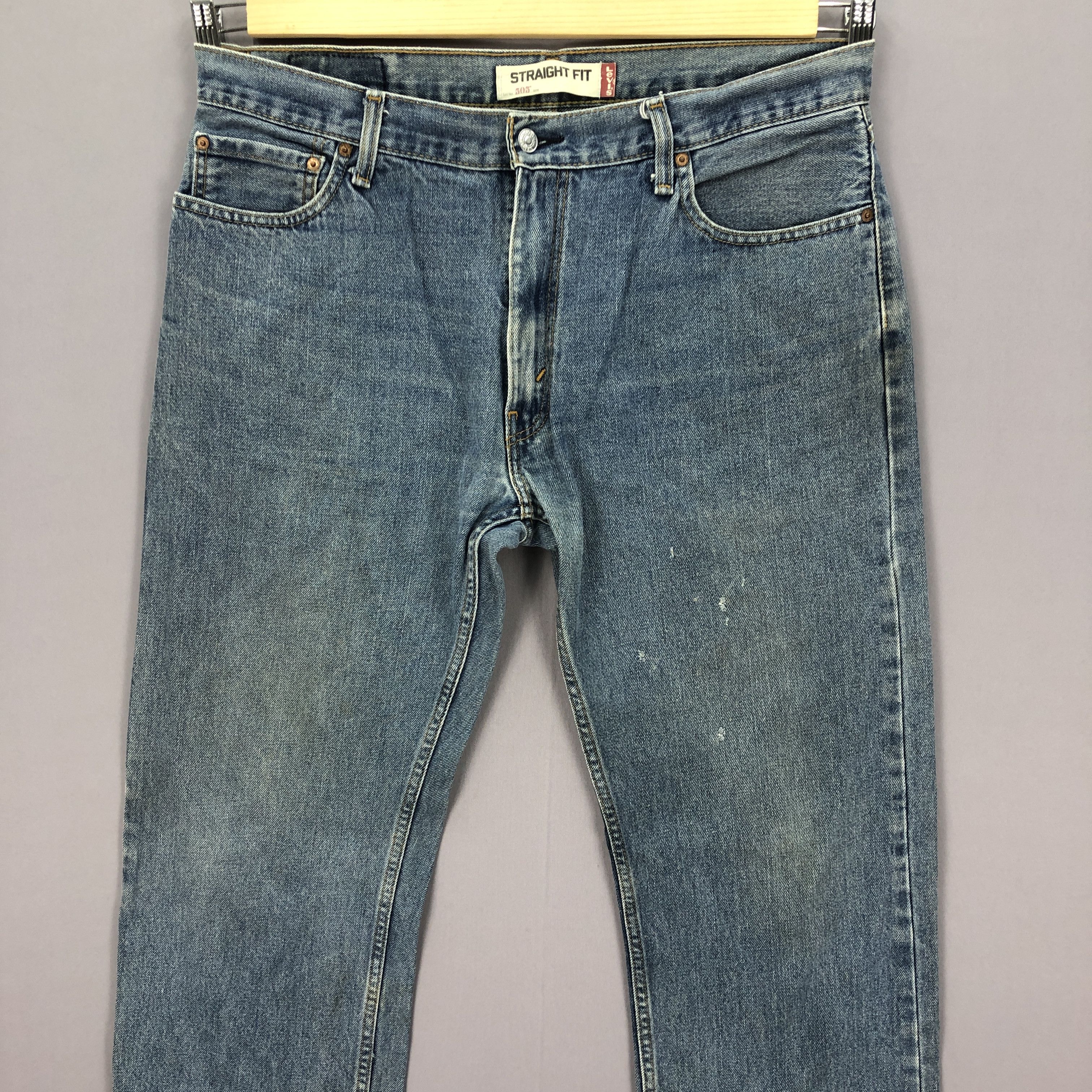 Levi's Vintage Levis 505 Light Wash Jeans Levi's Stonewash Denim Size US 36 / EU 52 - 3 Thumbnail