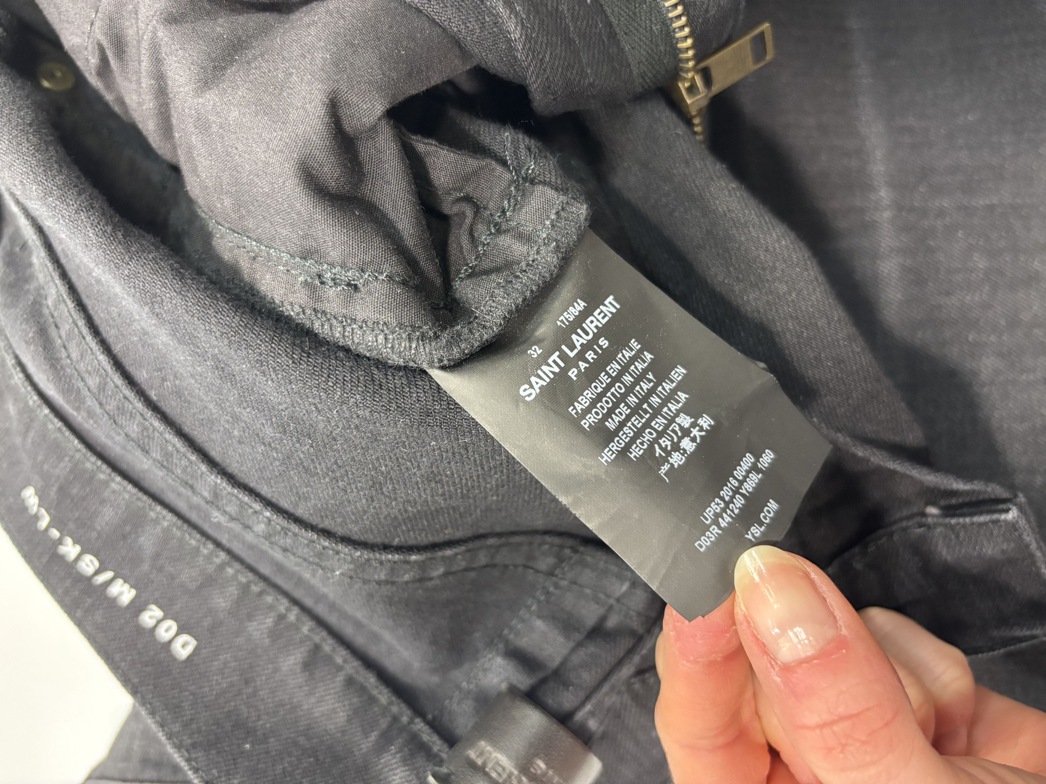 Saint Laurent Paris Saint Laurent Distressed Black Jeans Size US 32 / EU 48 - 3 Thumbnail