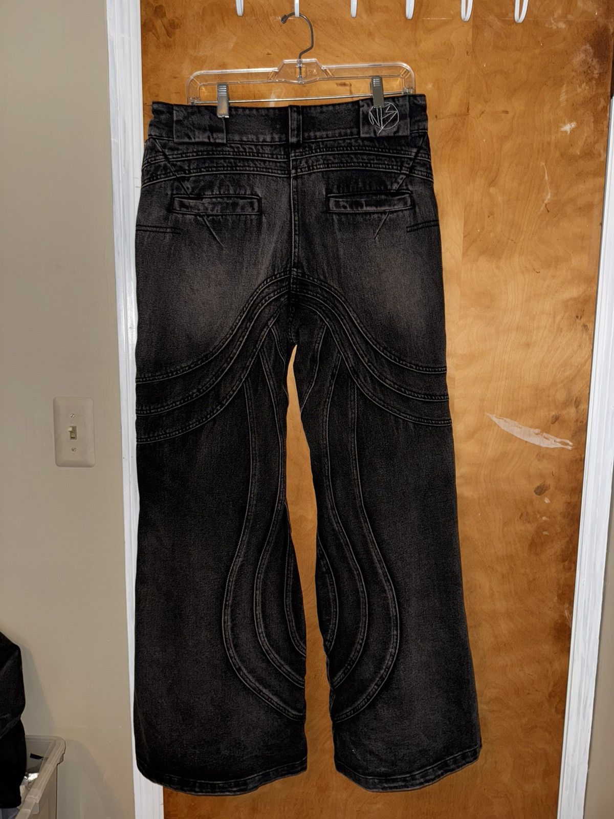 No Faith Studios No Faith Studios Heavy Wave Denim Black | Grailed