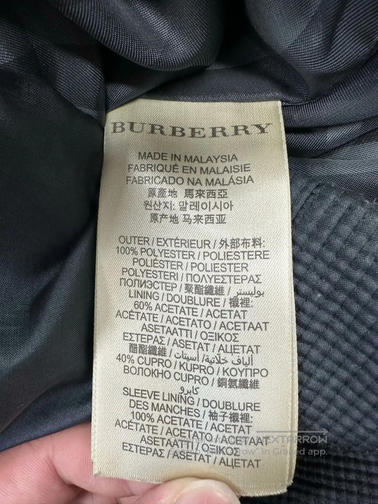 Burberry Burberry Black Fox Fur Collar Tailored Zip-up Down Jacket| Size XS / US 0-2 / IT 36-38 - 4 Thumbnail