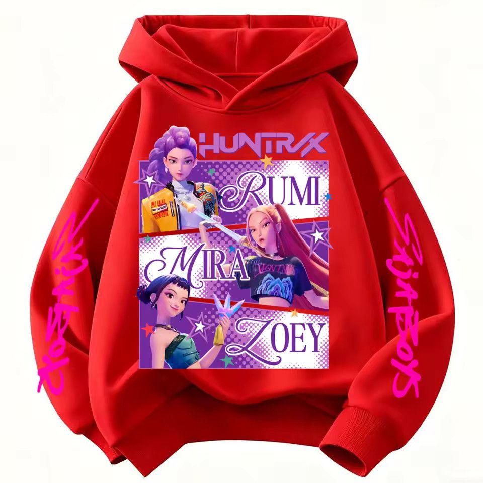 Disney Huntrix KPop Demon Hunters Hoodie Kids (Princess Style) Size ONE SIZE - 12 Thumbnail
