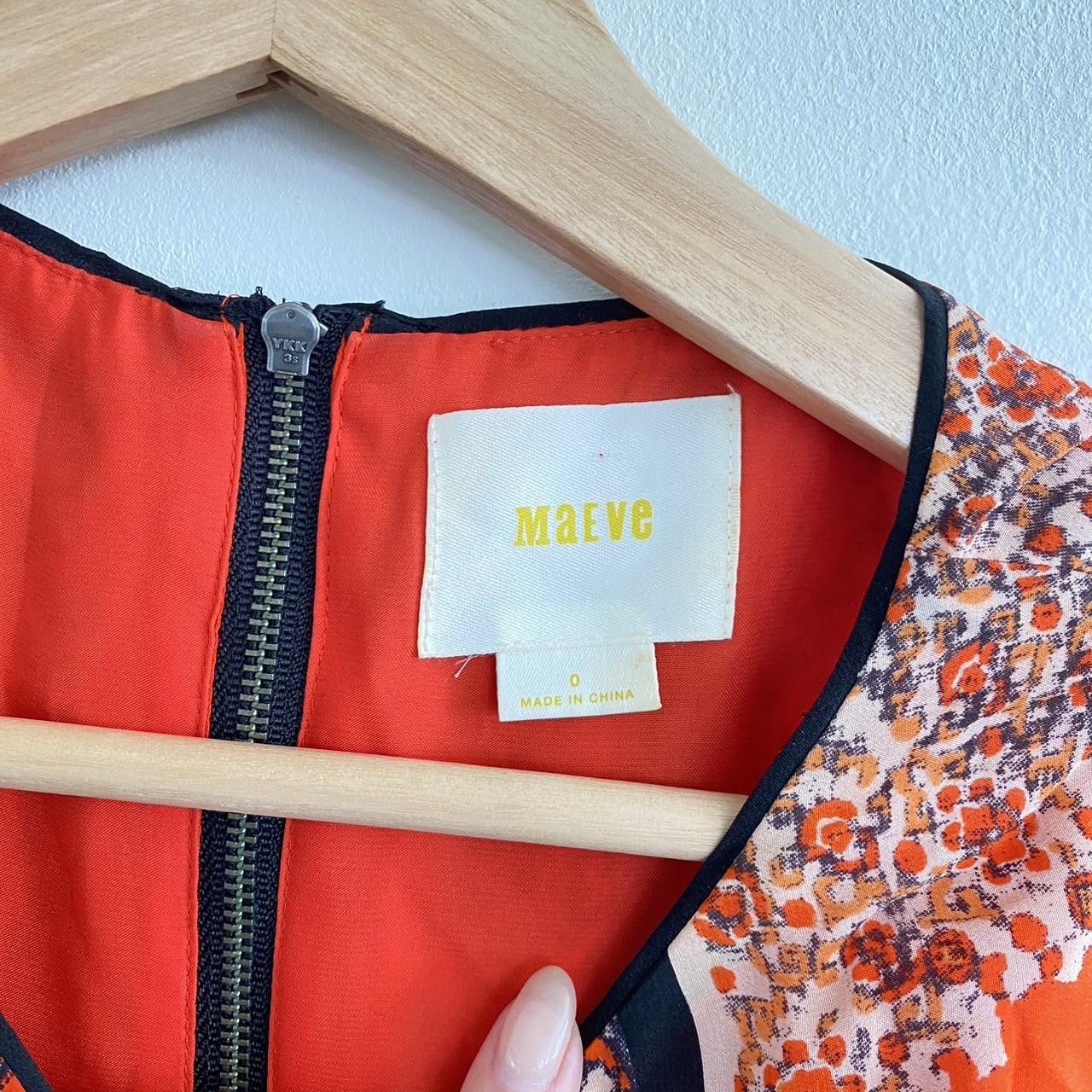 Vintage MAEVE ORANGE MINI DRESS BOHO SIZE 0 Size XS / US 0-2 / IT 36-38 - 8 Thumbnail