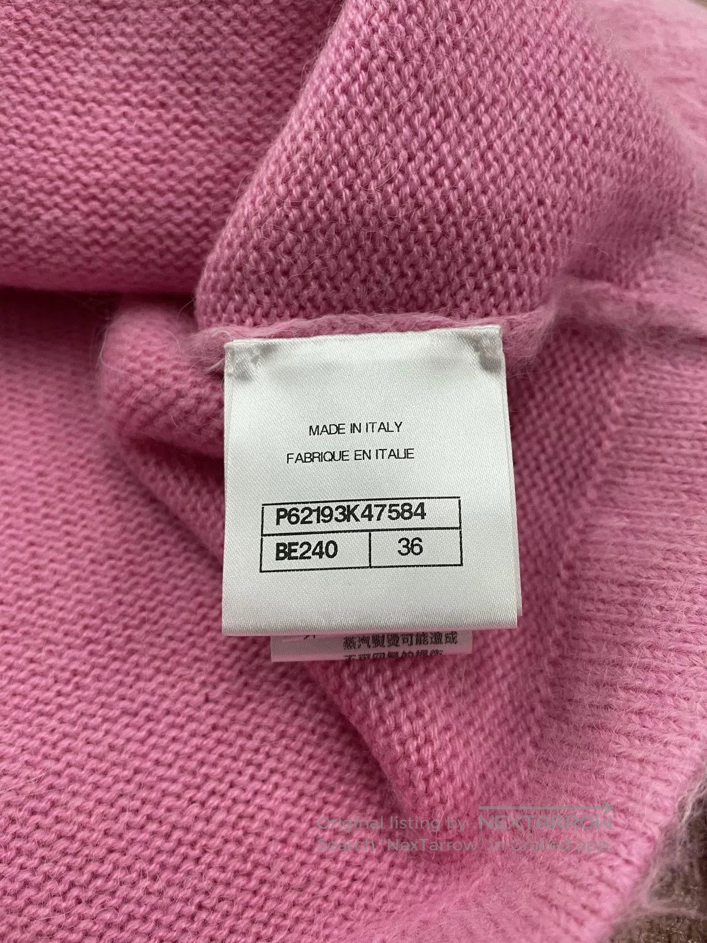 Chanel Chanel Pink Snowflake Button Cashmere Cardigan. Size US S / EU 44-46 / 1 - 5 Thumbnail