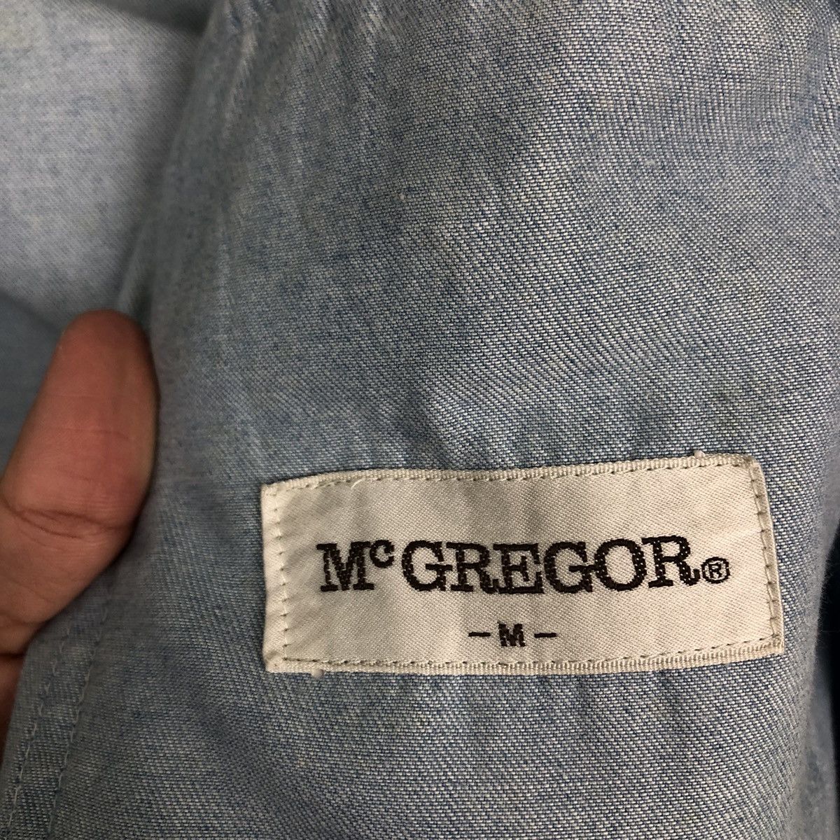 Japanese Brand 🔥90’s VINTAGE CHORE CHAMBREY DENIM JACKET MC GREGOR JAPAN Size US M / EU 48-50 / 2 - 13 Thumbnail