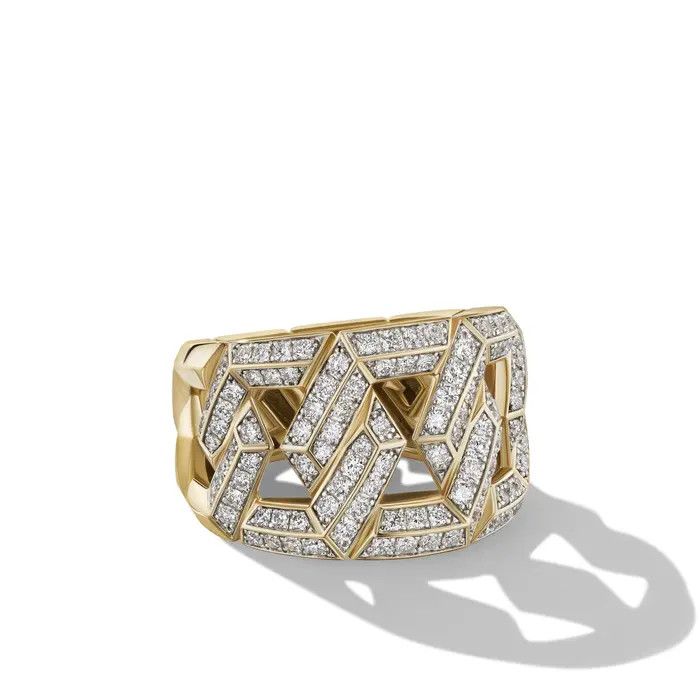 David Yurman o1s1wg111025 R17759D / Size 9 / Ring 18k Yellow Gold in Gold Size ONE SIZE - 3 Thumbnail