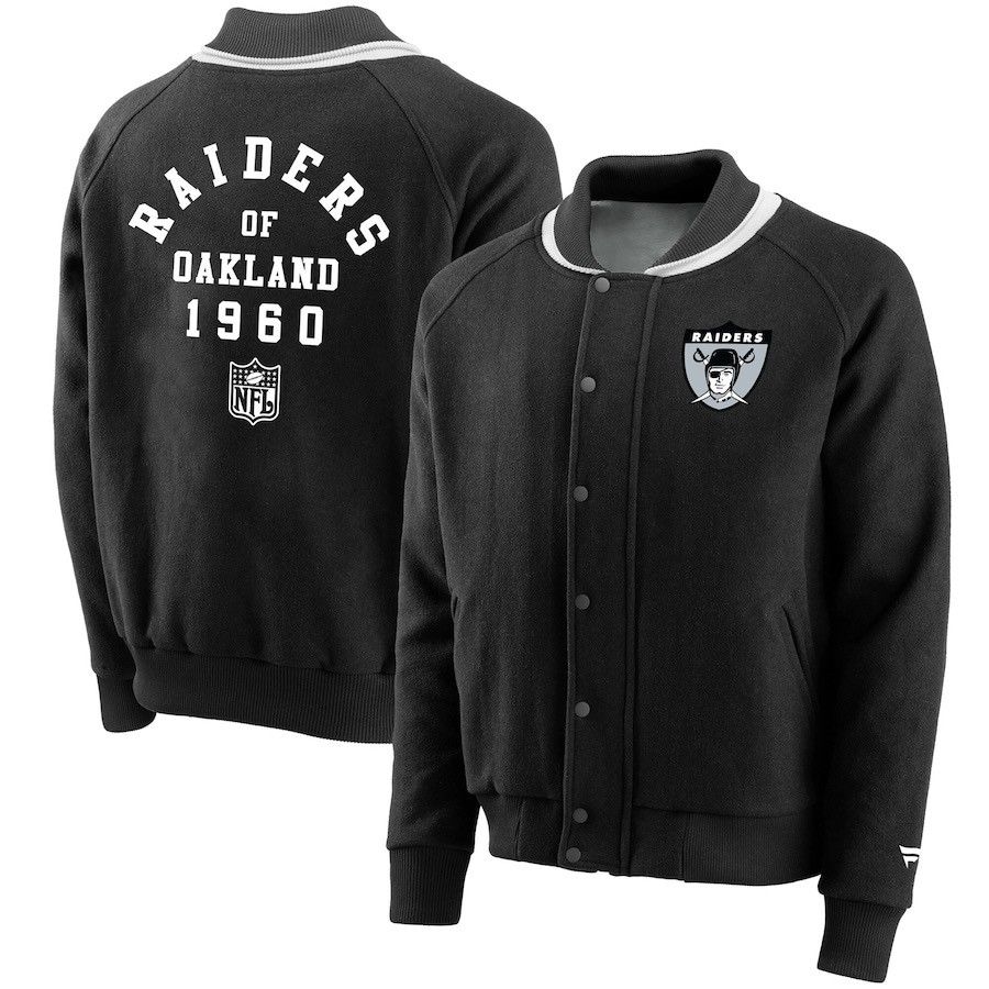 NFL × Vintage Vintage Raiders NFL WOOL Bomber Jacket BIG LOGO Size XL Size US XL / EU 56 / 4 - 1 Thumbnail