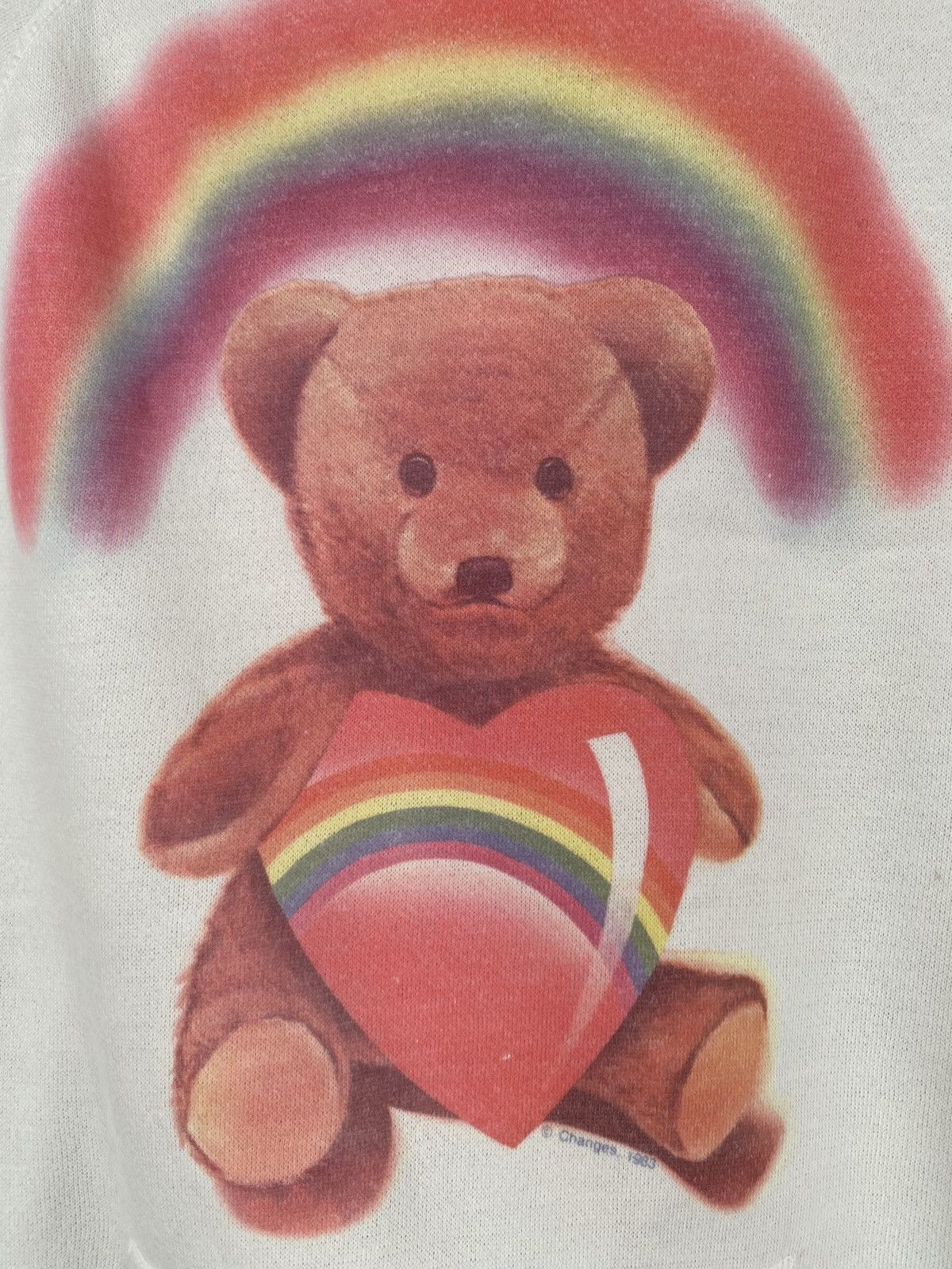 Ocean Pacific Rare VTG OP Ocean Pacific Teddy Bear Heart Raglan Hoodie Size S / US 4 / IT 40 - 2 Thumbnail