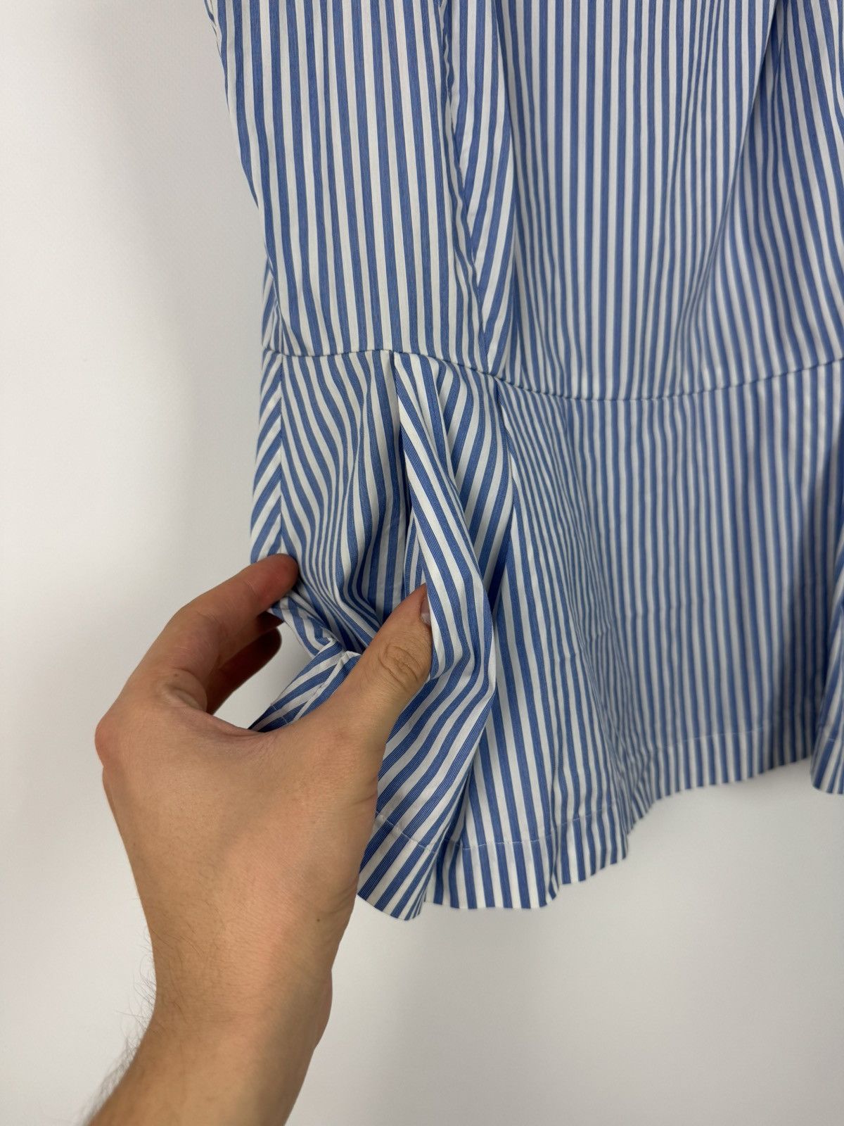 Theory Theory Striped Cotton Blend Sleeveless Blouse Size M / US 6-8 / IT 42-44 - 7 Thumbnail