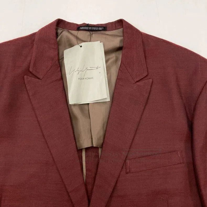 Yohji Yamamoto Yohji Yamamoto 90s Burgundy Suit Set Size US M / EU 48-50 / 2 - 4 Thumbnail