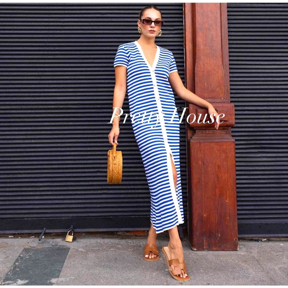 Mango BLOGGER FAVE!!! MANGO Knit Midi Dress NWT Size L / US 10 / IT 46 - 6 Thumbnail