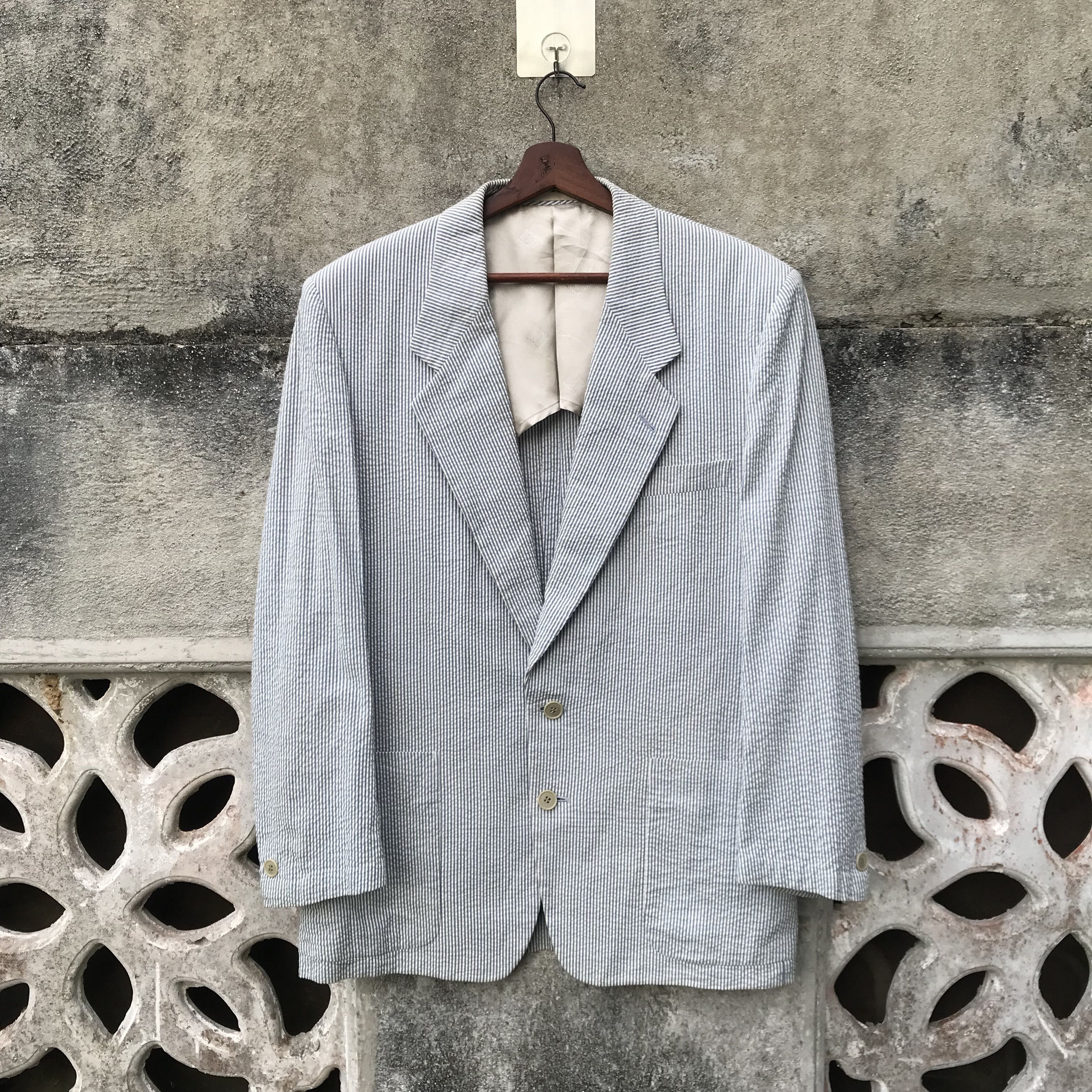 Christian Dior Monsieur Vintage Christian Dior Minimalist Striped coat jacket Japan Size US L / EU 52-54 / 3 - 5 Thumbnail