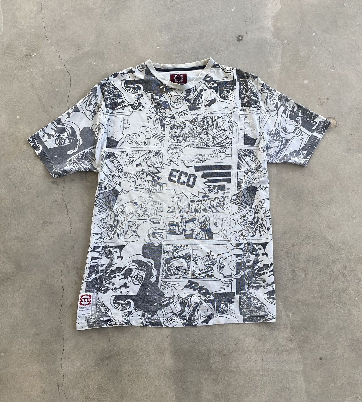 Ecko Unltd. × Vintage VINTAGE ECO INDUSTRIES ALL OVP SLATE TEE Size US XXL / EU 58 / 5 - 1 Thumbnail