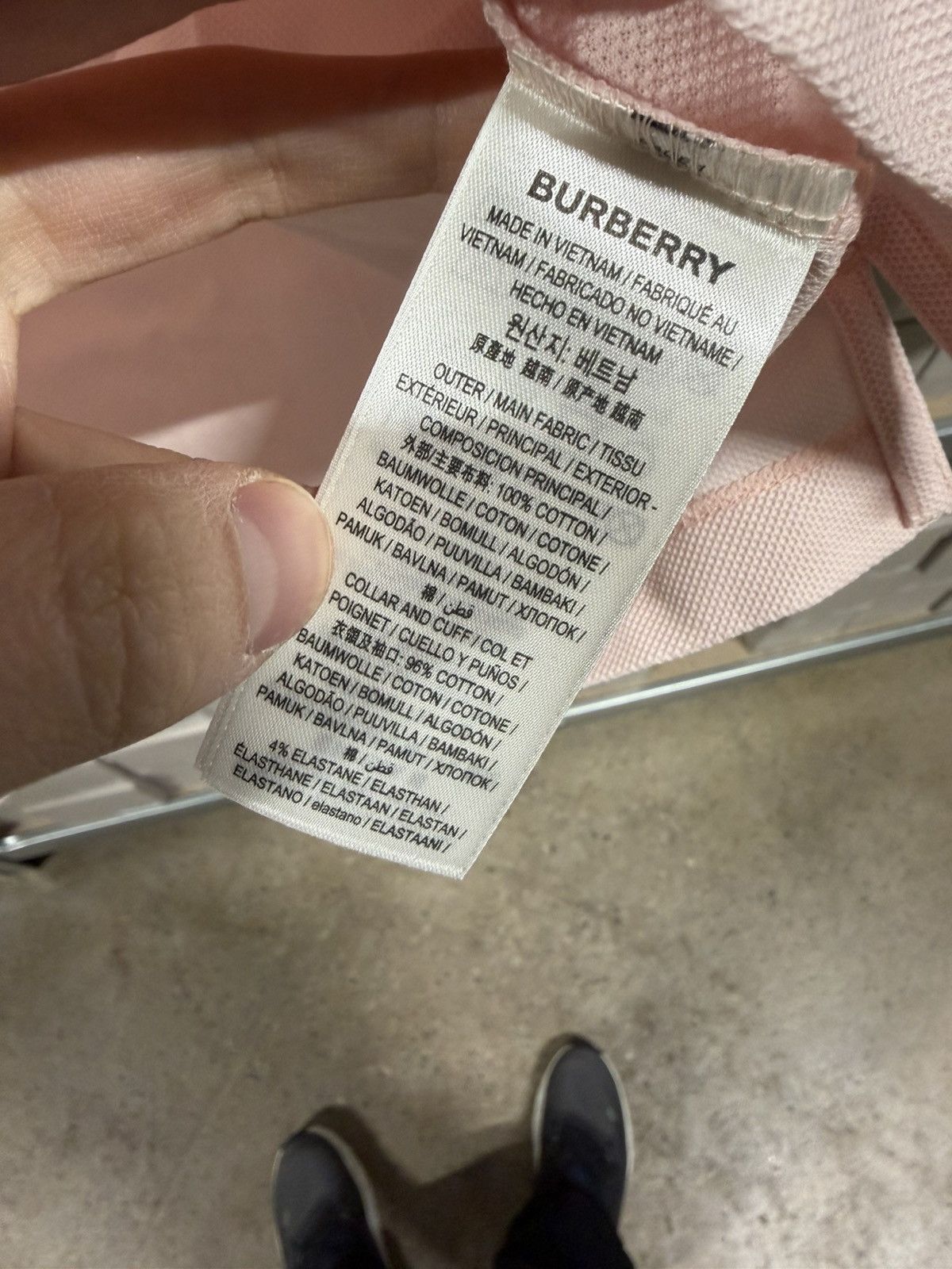 Burberry Burberry Check Detailed Polo Shirt NEW 600$ Size US XL / EU 56 / 4 - 4 Thumbnail