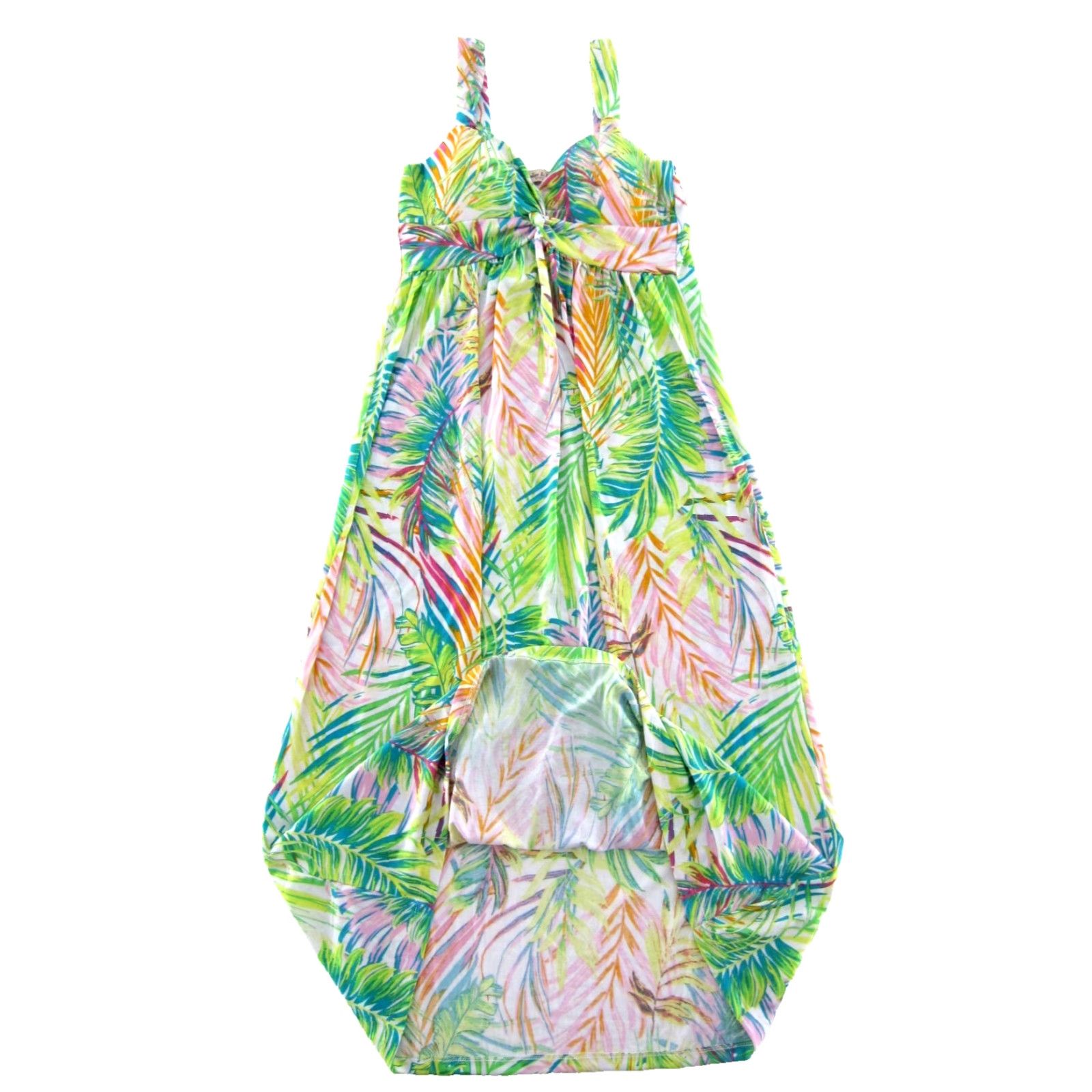 Vintage NWT Harlow & Rose Maxi Dress PS Adult Women Green Pink White Tropical Floral Foam Cup Long Maxi Dress Size S / US 4 / IT 40 - 5 Thumbnail
