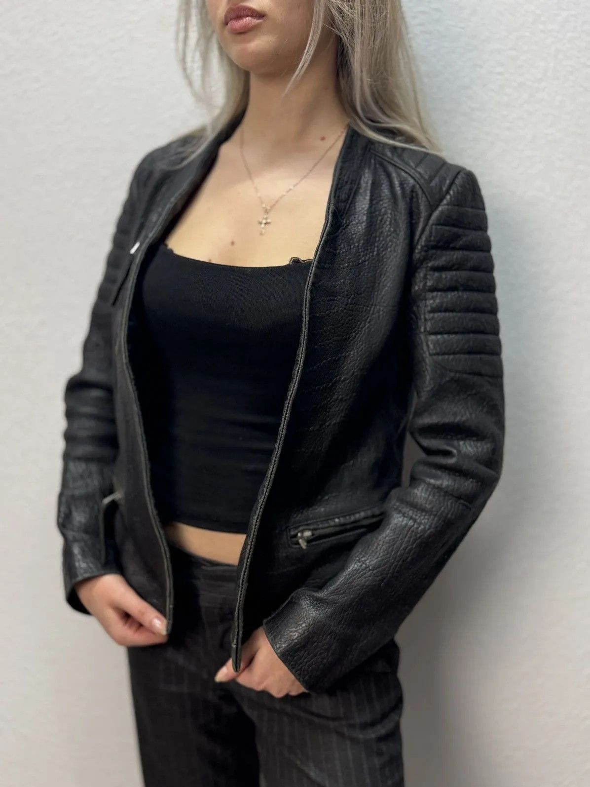 Allsaints Vintage Allsaints Leather Jacket Opium Rick Owen’s Style 90 Size M / US 6-8 / IT 42-44 - 2 Thumbnail