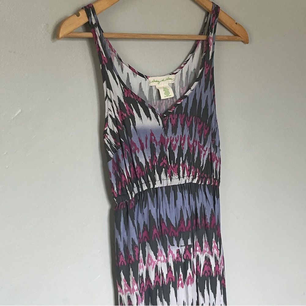 Anthropologie Anthropologie Staring at Stars Dress Gray Pink Dress Size ONE SIZE - 2 Thumbnail