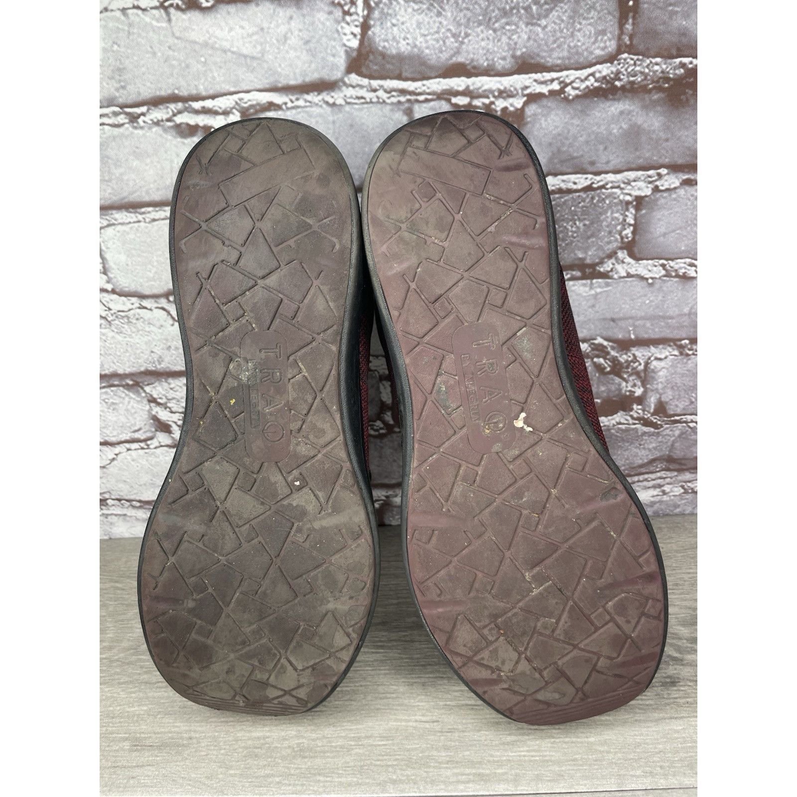 Allegri Alegria Traq Burgundy Black Fabric Lace Up Athletic Casual S Size US 11.5 / EU 44-45 - 21 Thumbnail