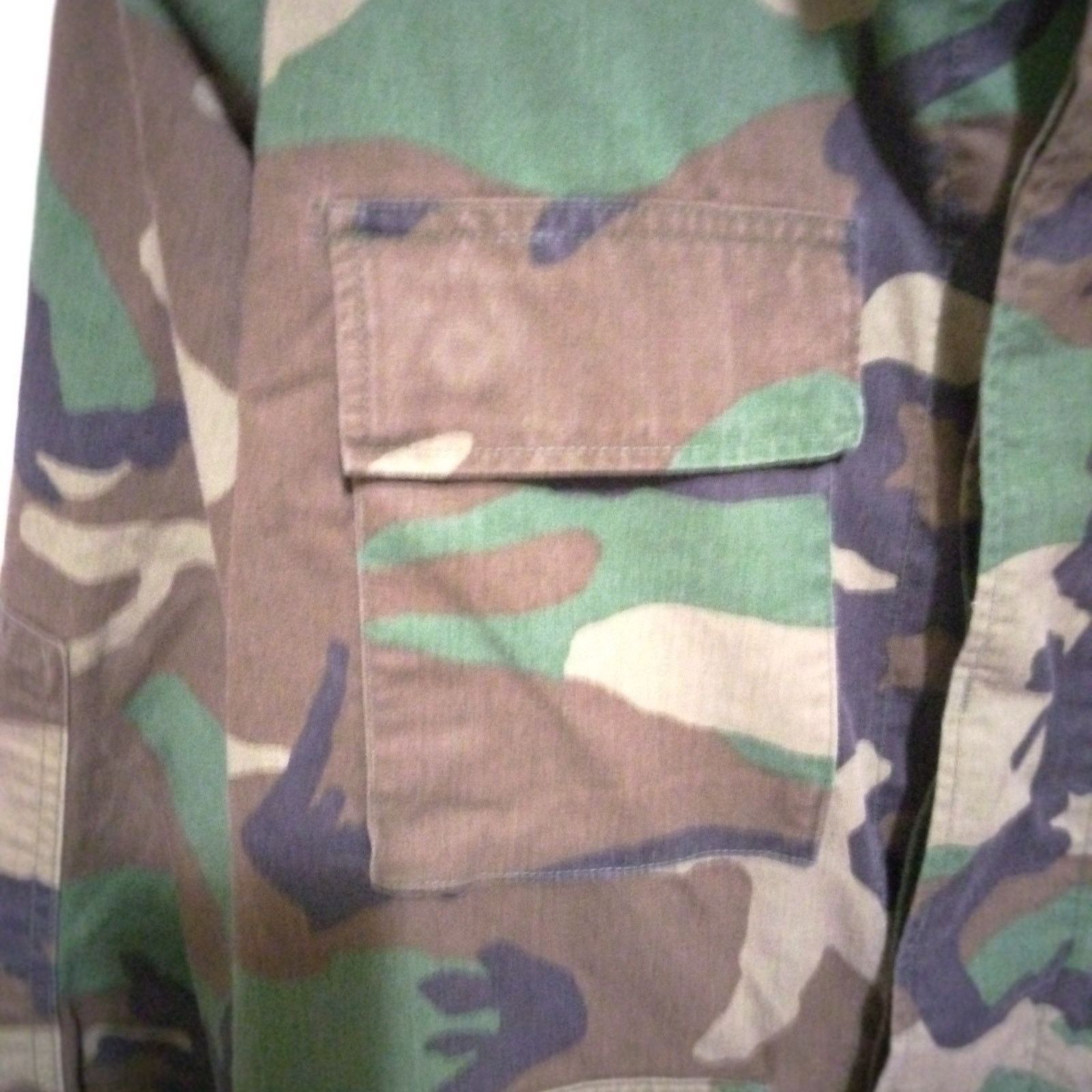 Other Woodland Camo Combat COAT/SHIRT Medium-Regular Size US M / EU 48-50 / 2 - 2 Thumbnail