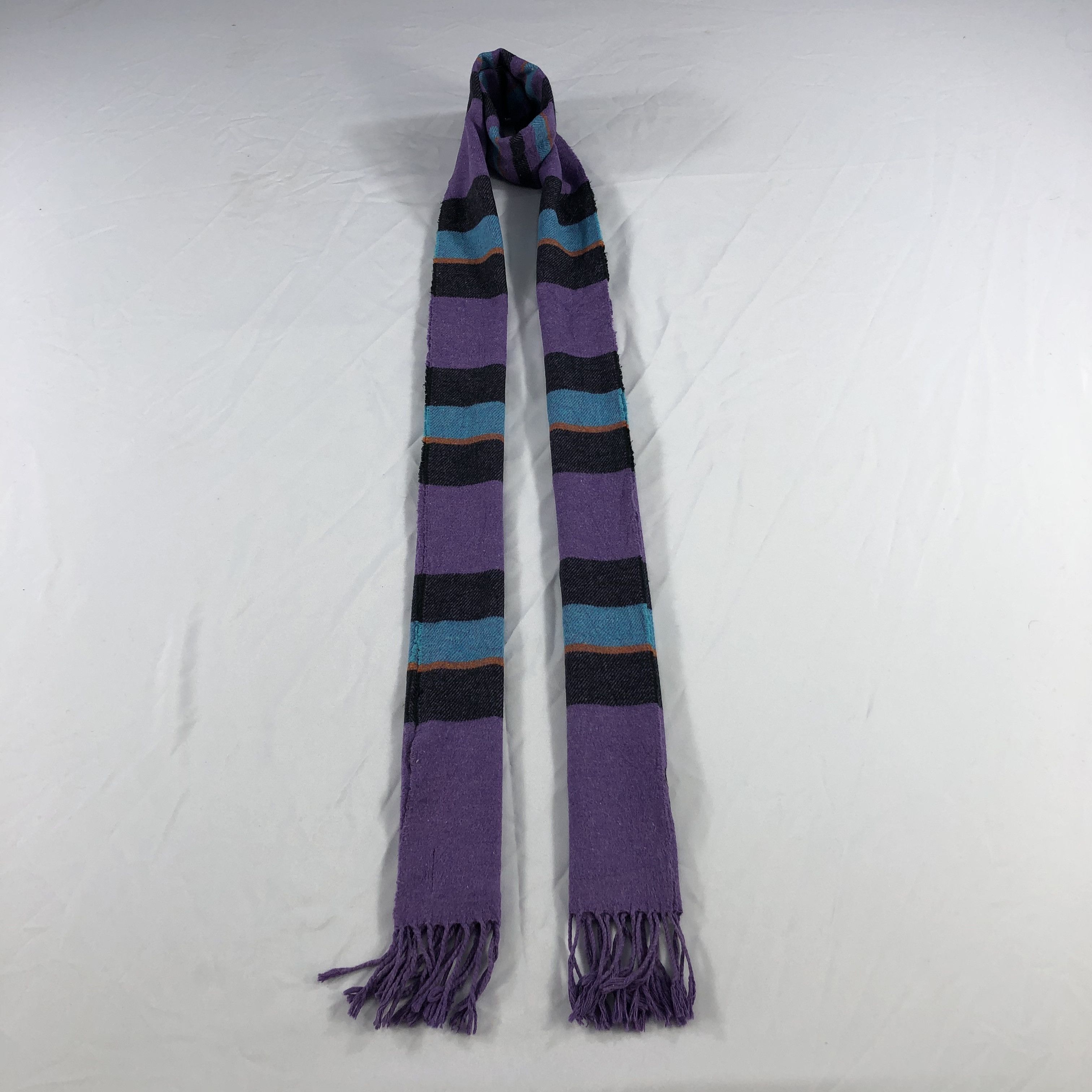 Polo Ralph Lauren Polo Ralph Lauren Striped Cotton Muffler Scarf V910 Size ONE SIZE - 1 Thumbnail