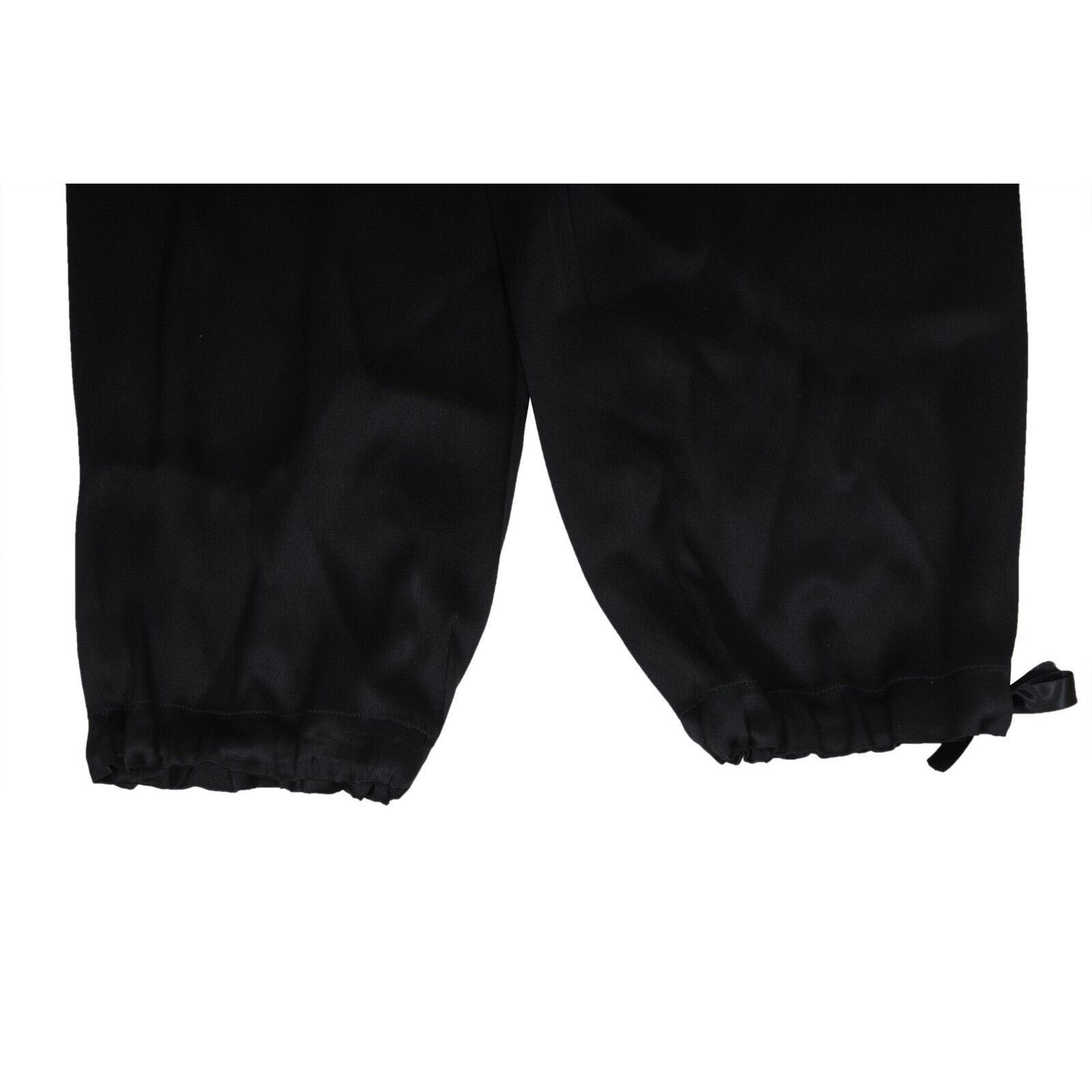 Versace Cargo Pocket Pants IT 50 Black Silk Trousers Size US 34 / EU 50 - 3 Thumbnail