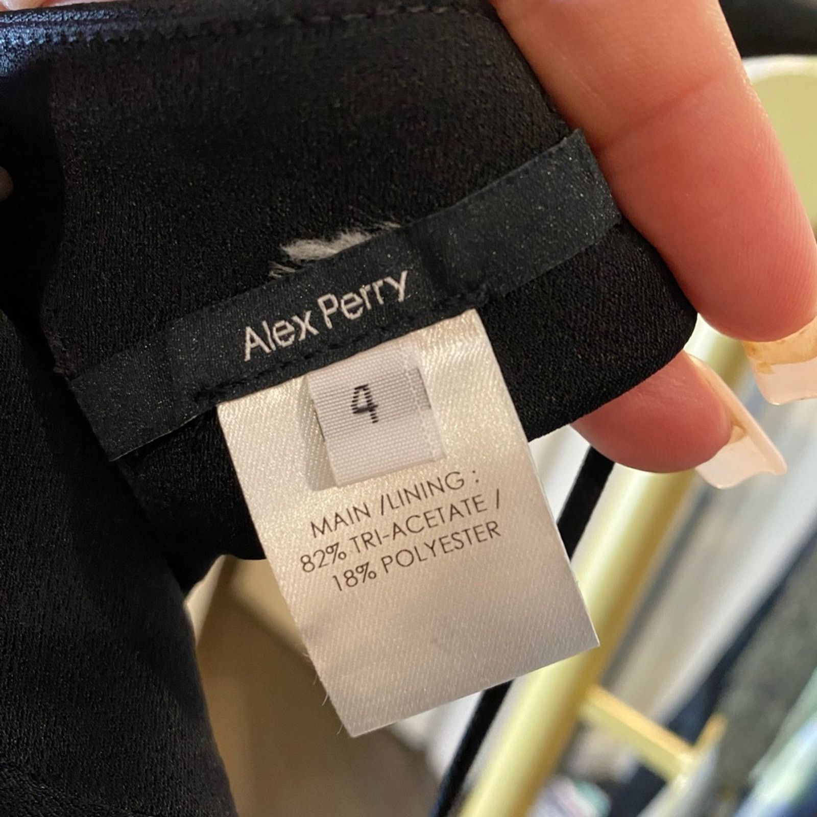 Alex Perry ALEX PERRY Wrapped Satin Crepe Keyhole Bralette 4 Black Size S / US 4 / IT 40 - 4 Thumbnail