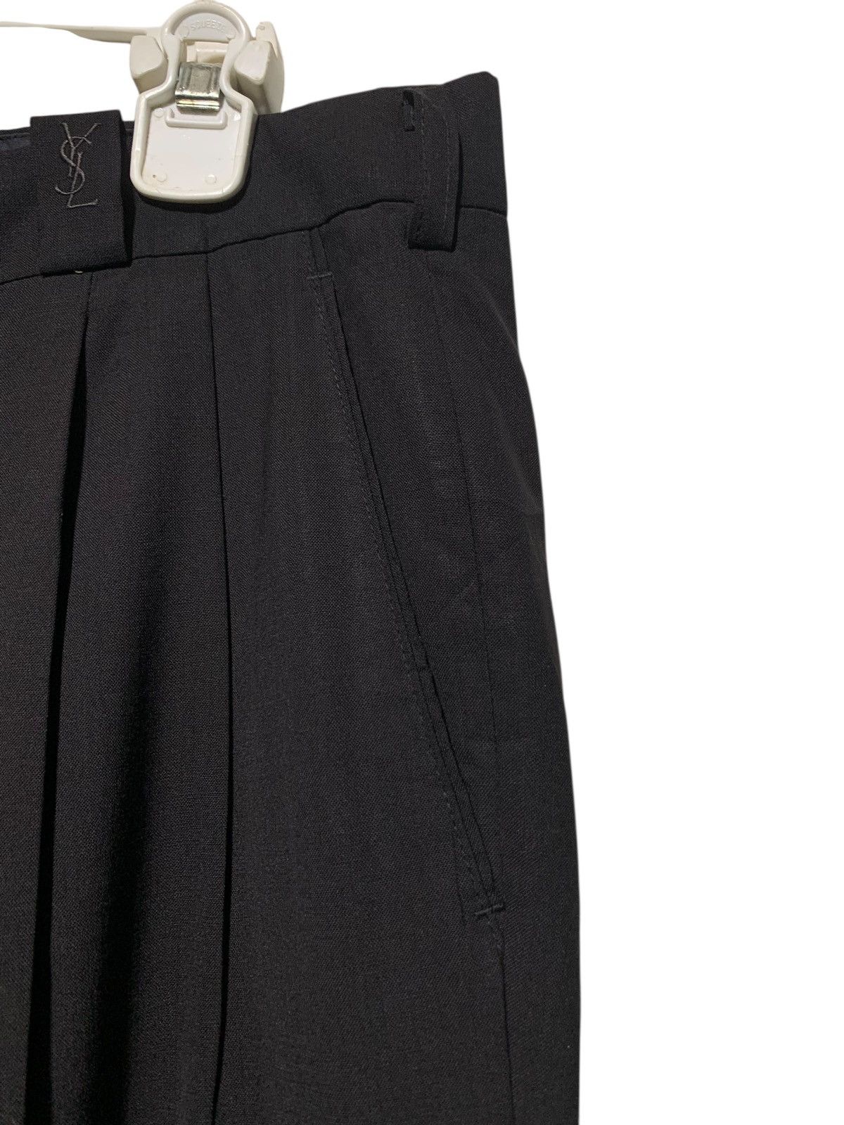 Yves Saint Laurent Vintage Yves Saint Laurent baggy embroidered logo trouser Size US 31 - 4 Thumbnail