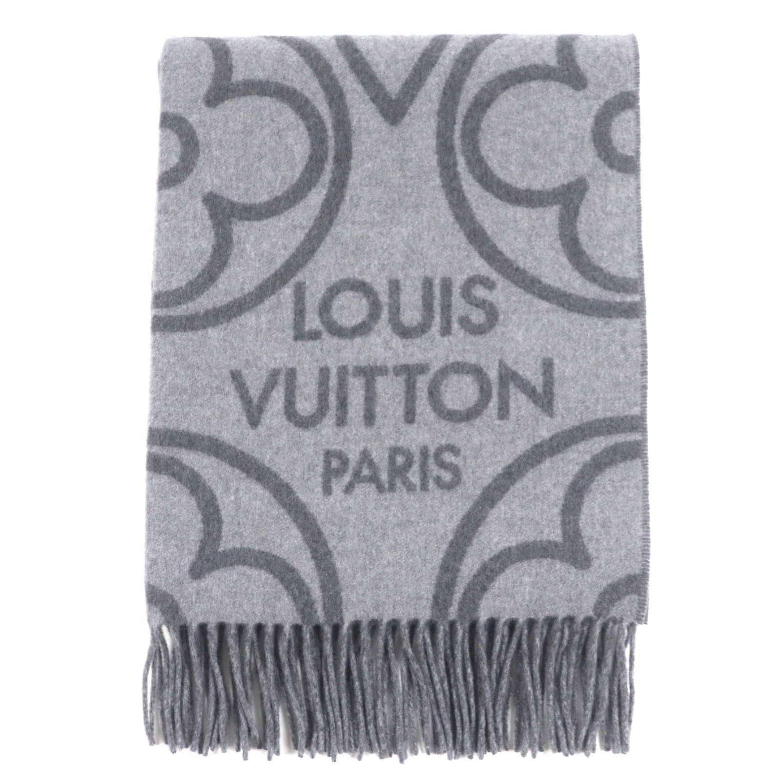 Louis Vuitton Louis Vuitton Louis Vuitton Echarpe Cashmere Scarf Natural Material Scarf R96950 DUTY FREE for USA Size ONE SIZE - 1 Thumbnail