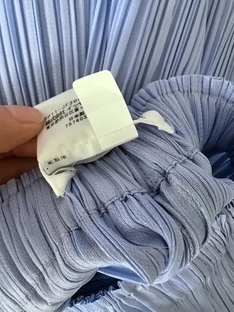 Issey Miyake Issey Miyake size:3 Light Blue-Purple Trousers Size 31" - 5 Thumbnail