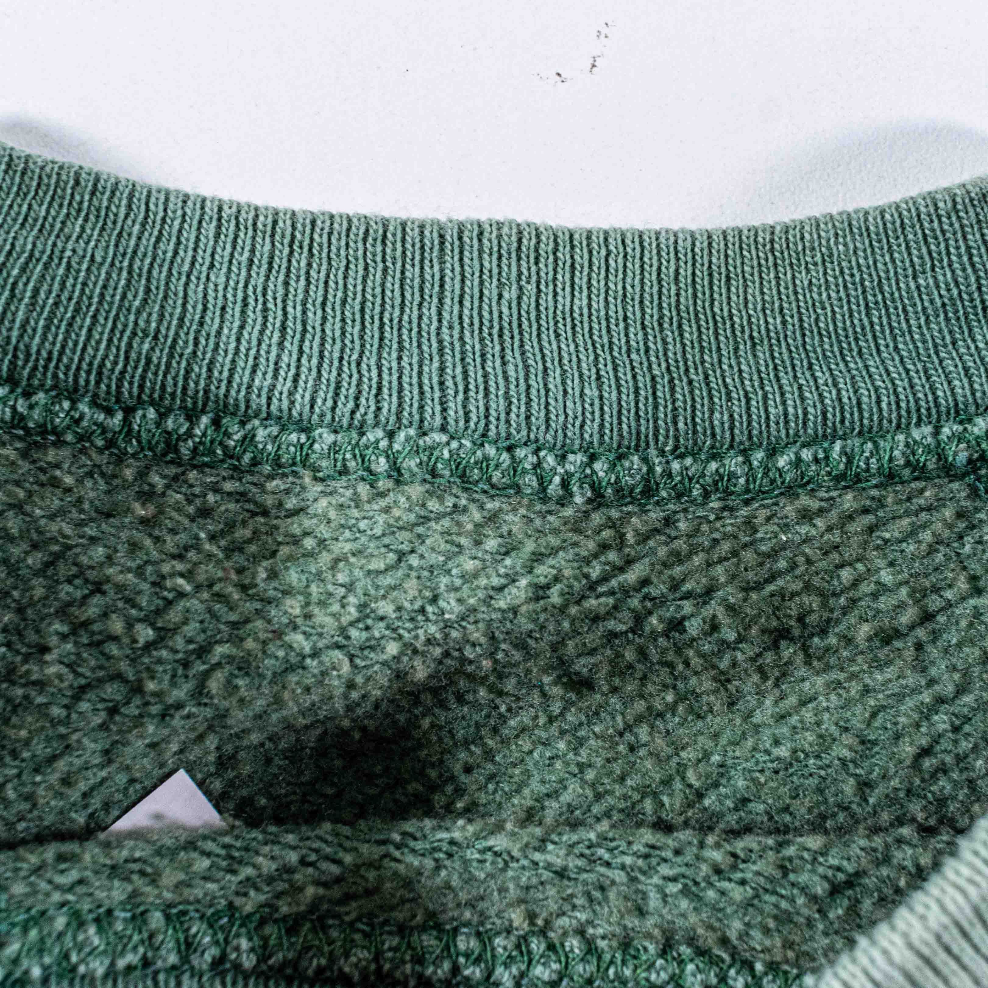 Vintage VTG 70s 80s Raglan Sweatshirt Blank Tonal Green Sun Faded Size US S / EU 44-46 / 1 - 7 Thumbnail